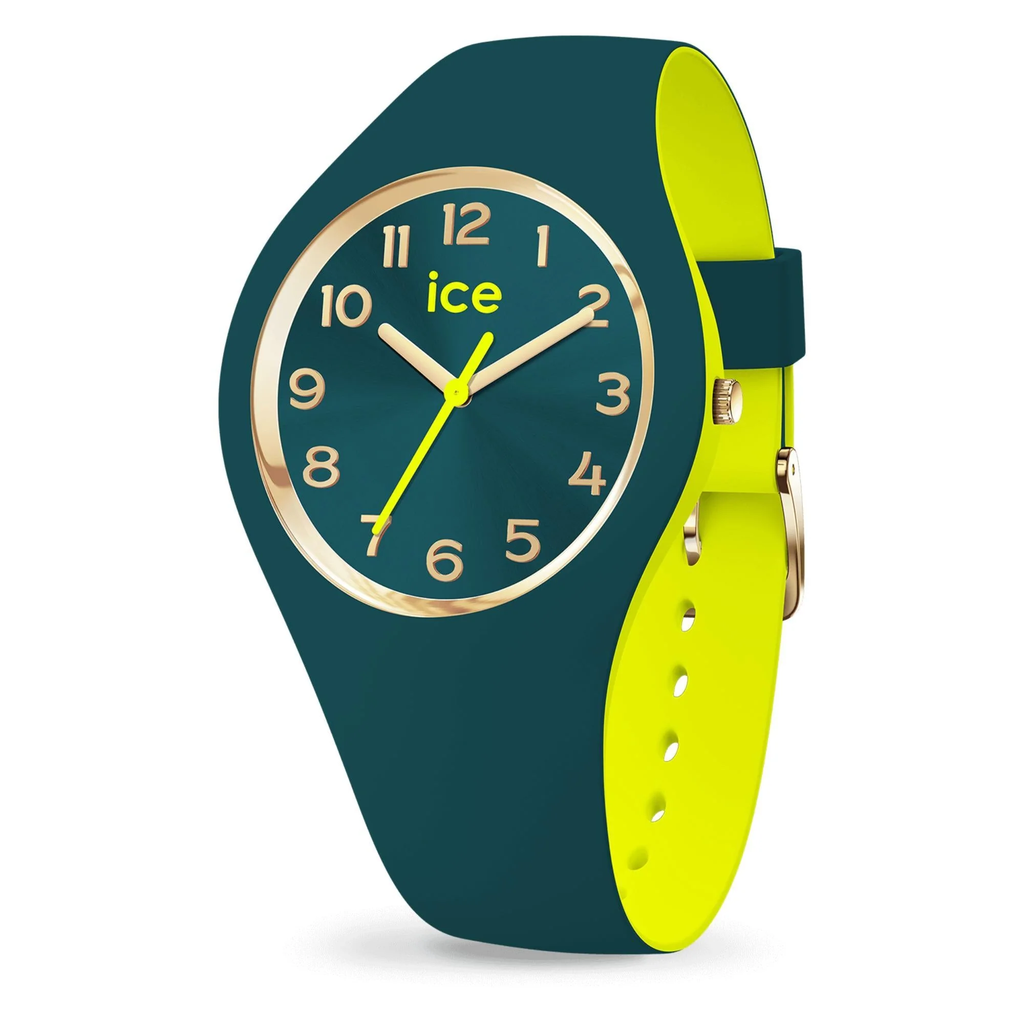 ICE Duo Chic Dark Green Lime 3H Silicone Strap Analog Women’s Watch S34 023280 - Image 3