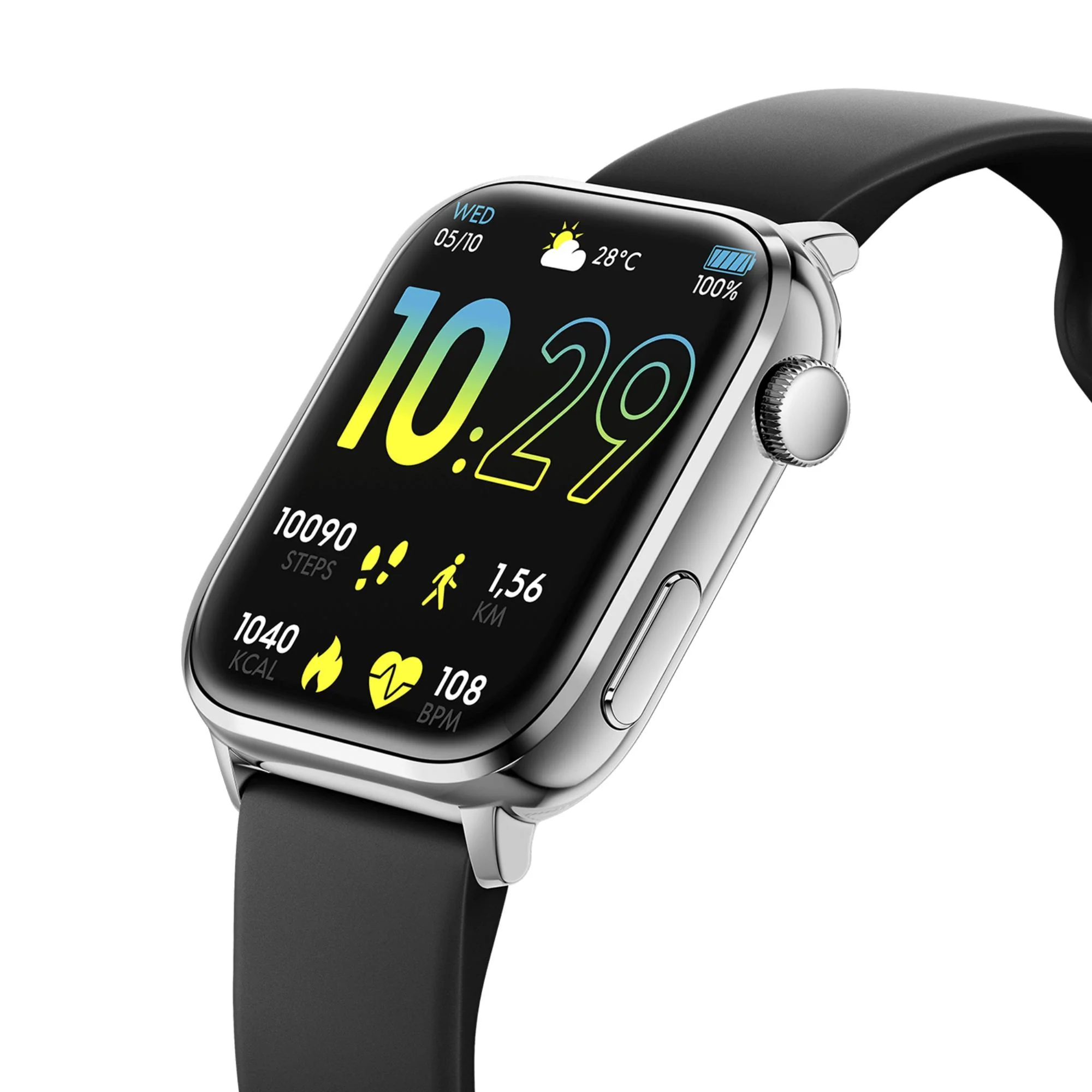 ICE Smart 2.0 Silver Black 1.96 AMOLED Digital Watch 022536 - Image 3