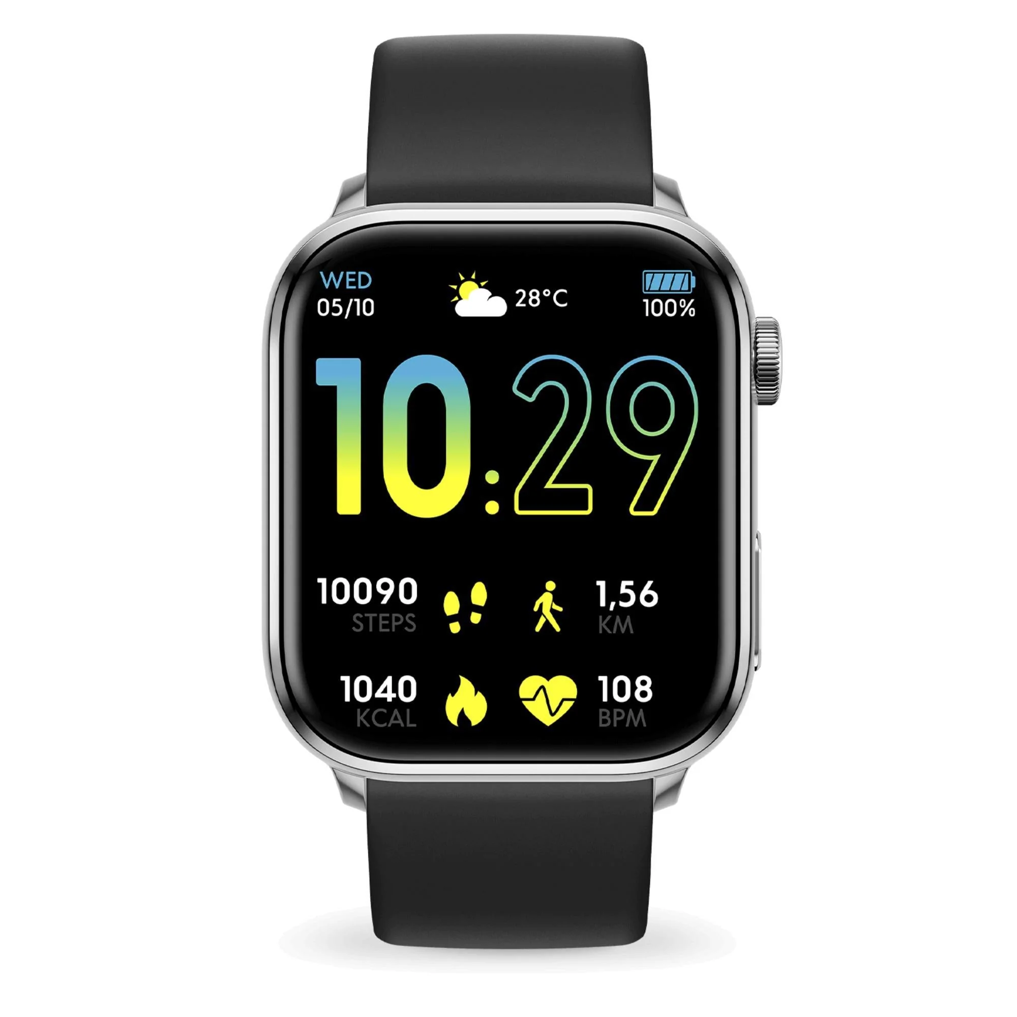 ICE Smart 2.0 Silver Black 1.96 AMOLED Digital Watch 022536 - Image 5