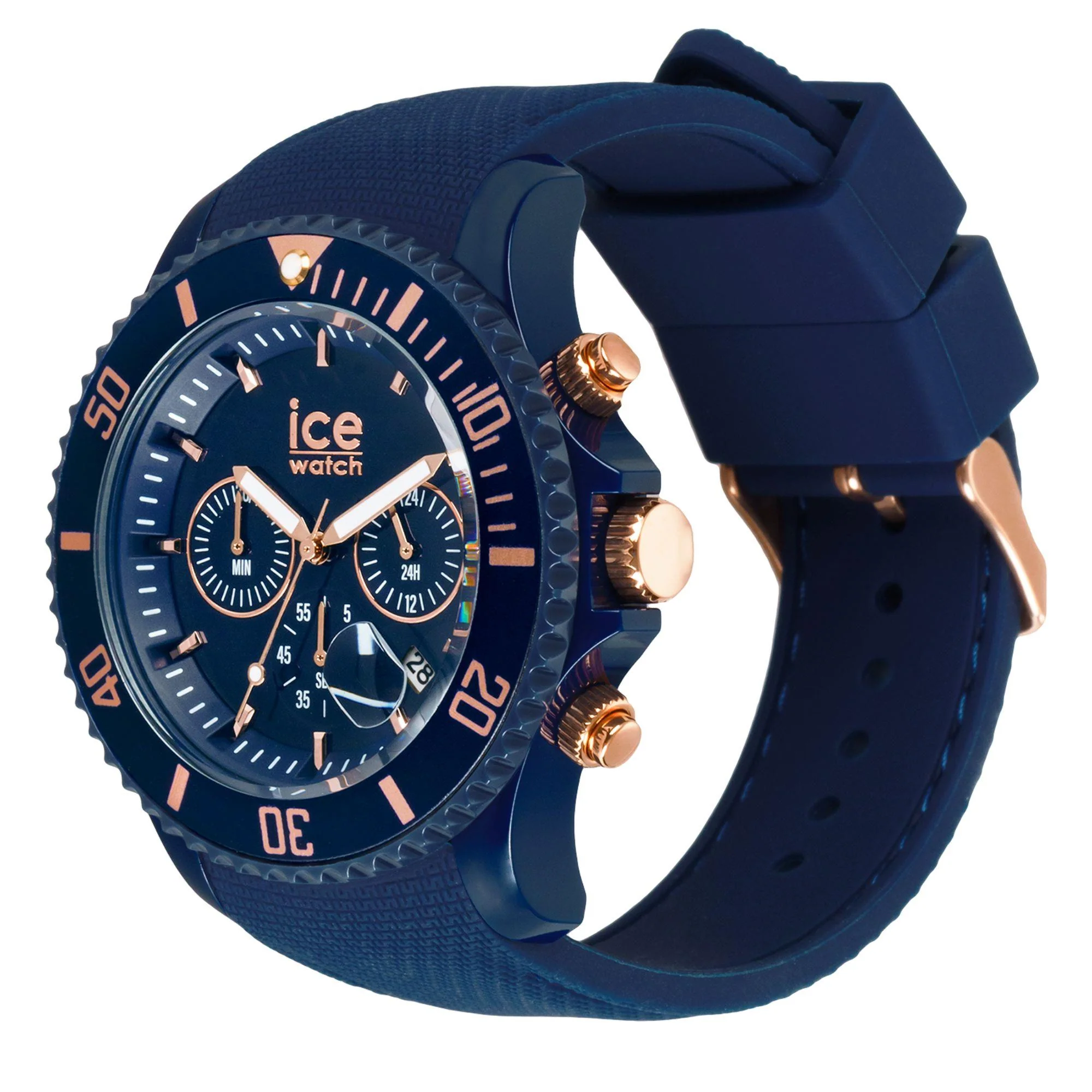 ICE Watch ICE Chrono Blue Dial Silicone Strap Men's Watch 020621 - Image 2