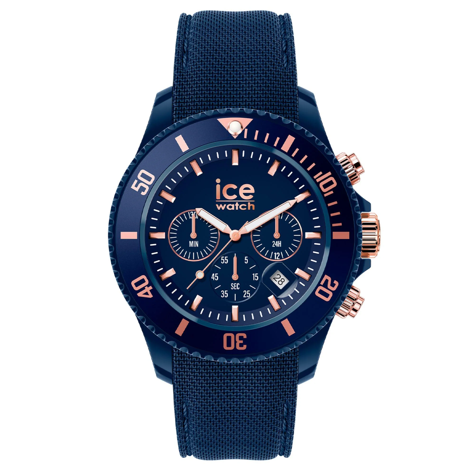 ICE Watch ICE Chrono Blue Dial Silicone Strap Men's Watch 020621 - Image 5