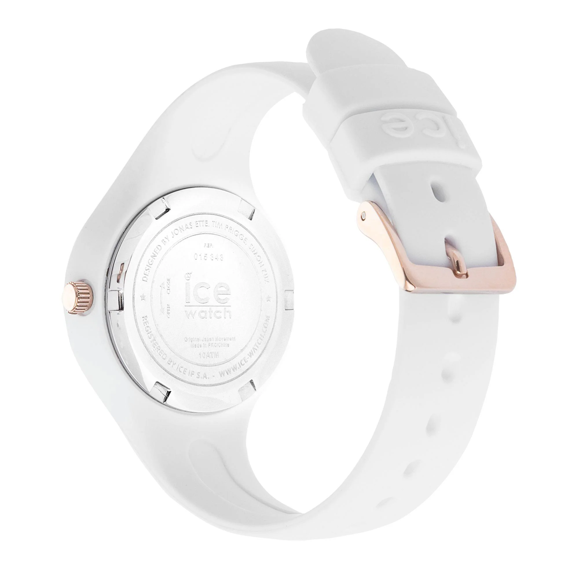 ICE Watch ICE Glam White Dial Silicone Strap Watch 015343 - Image 4