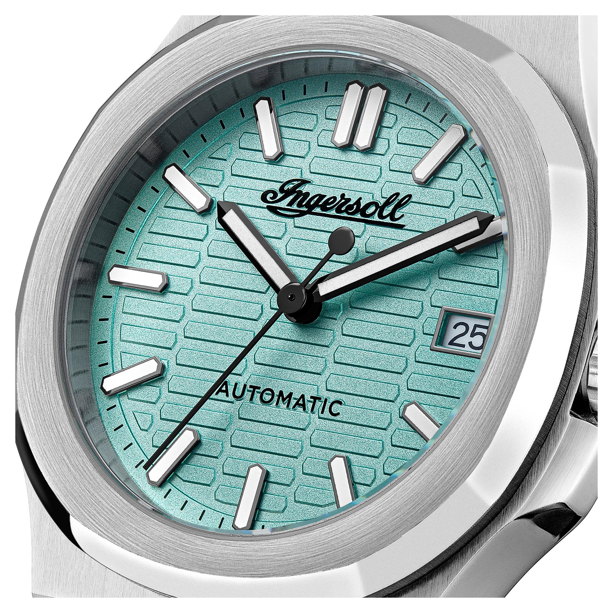 Ingersoll The Catalina Automatic Blue Dial Stainless Steel Bracelet Men's Watch I14601 - Image 2