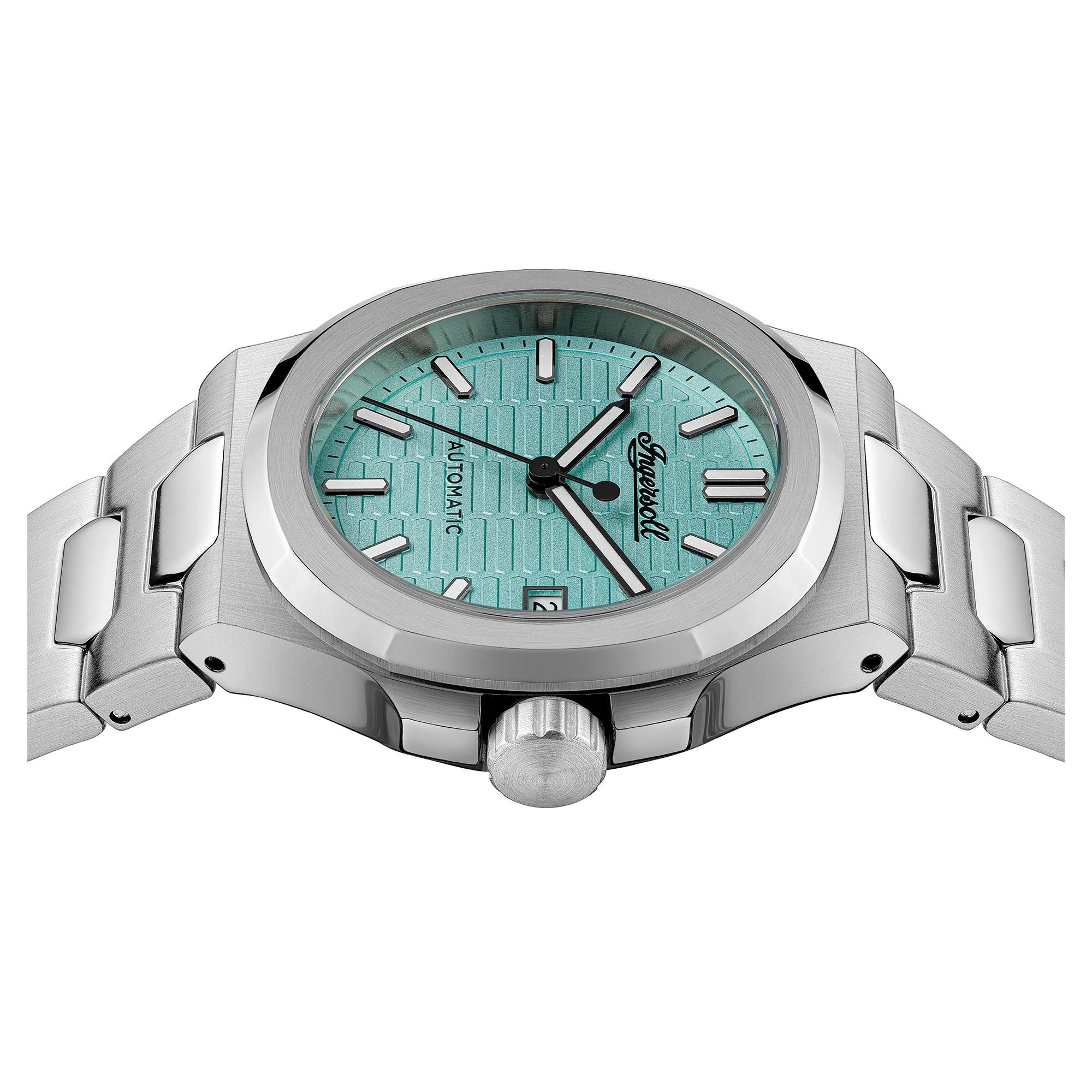 Ingersoll The Catalina Automatic Blue Dial Stainless Steel Bracelet Men's Watch I14601 - Image 3