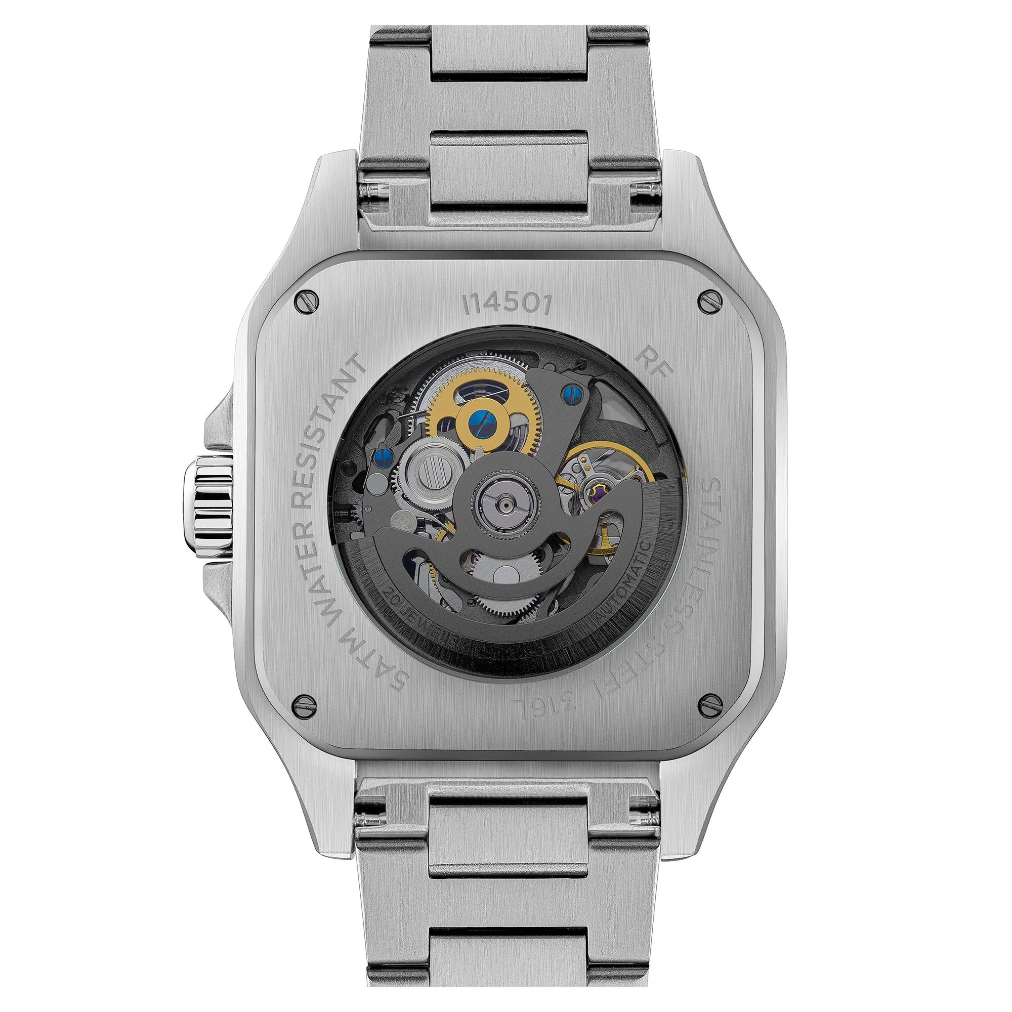 Ingersoll The Ollie Automatic Black Skeleton Dial Stainless Steel Bracelet Men's Watch I14501 - Image 6