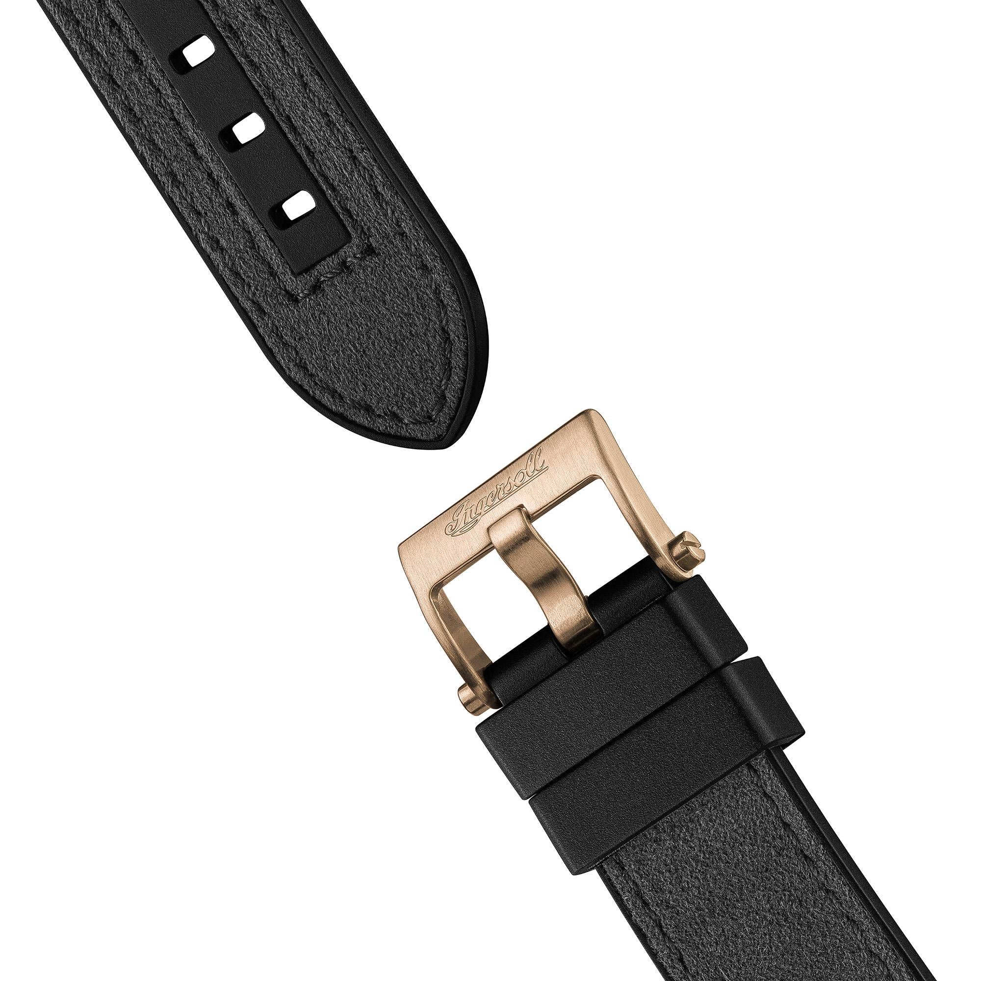 Ingersoll 1892 The Springfield Automatic Men's Watch with Black Dial and Black PU Strap - I15202 - Image 4