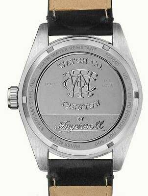 Ingersoll Limited Edition The Trenton Blue Dial Black Leather Strap Quartz Men's Watch T07601 - Image 7