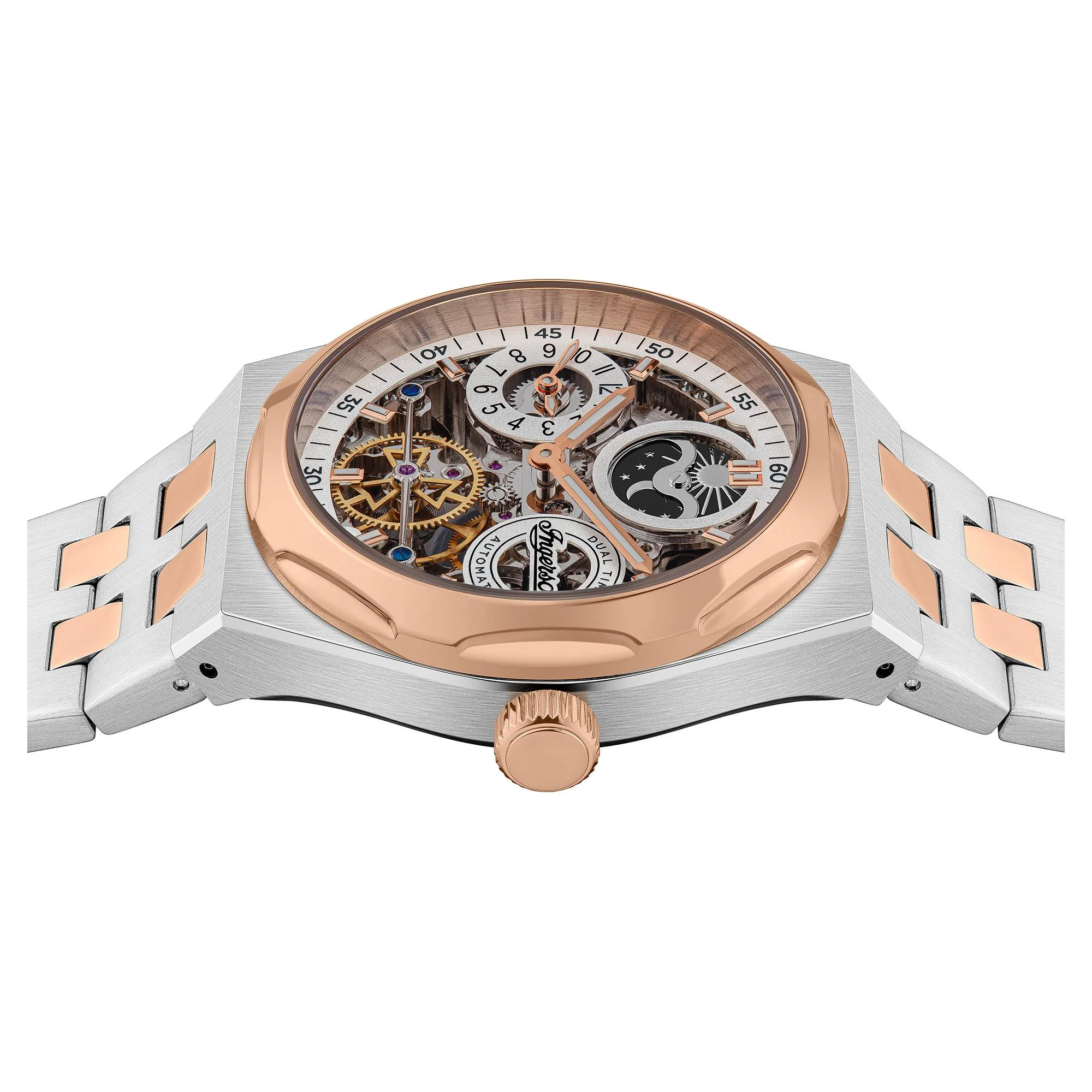 Ingersoll The Broadway Automatic Grey Dial Two-Tone Stainless Steel Bracelet Men's Watch I12906 - Image 10