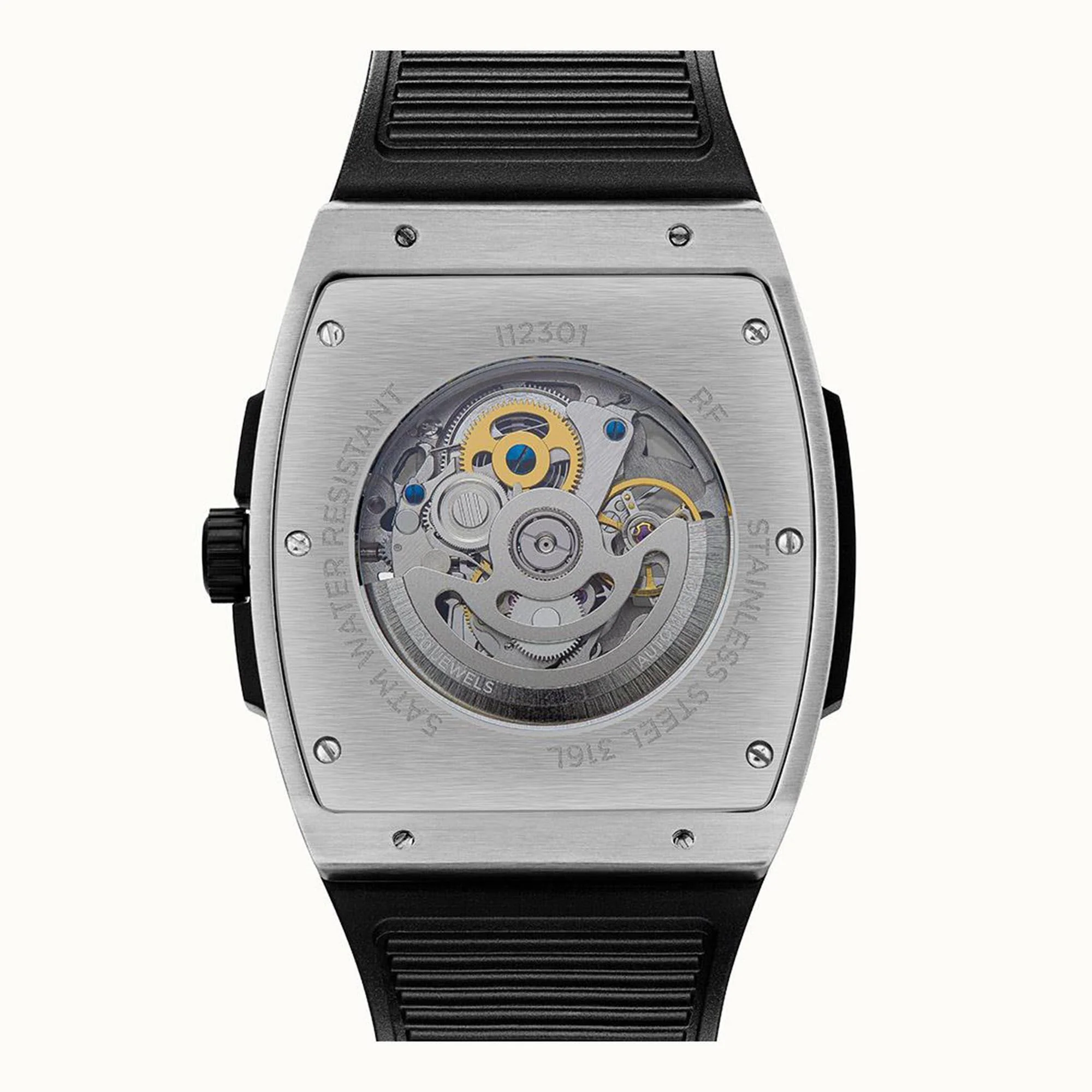 Ingersoll 1892 ‘The Challenger’ Automatic Skeleton Dial Black Rubber Strap Men's Watch I12301 - Image 17