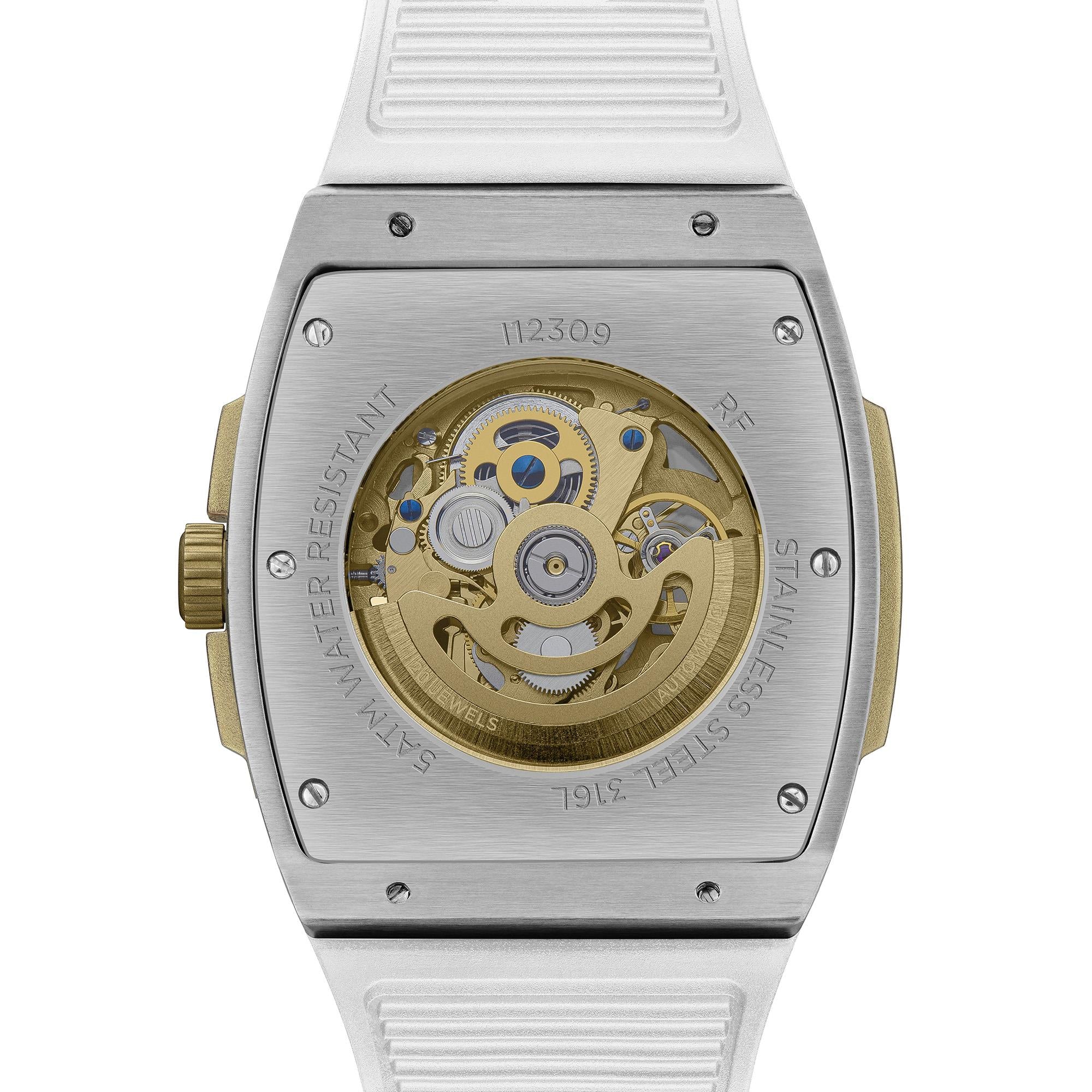 Ingersoll The Challenger Automatic White Dial White PU Strap Men's Watch I12309 - Image 10