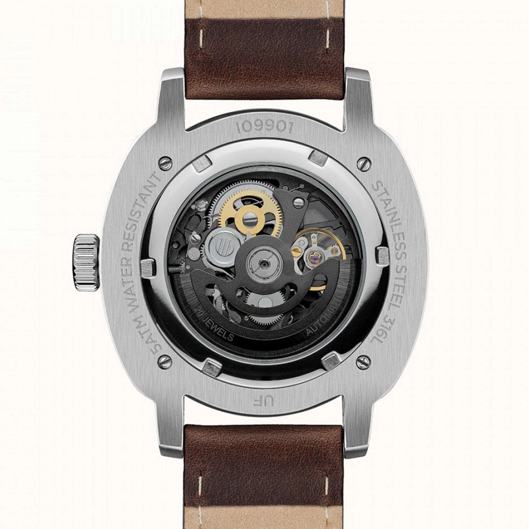 Ingersoll The Director Automatic Black Dial Brown Leather Strap Men's Watch I09901 - Image 5