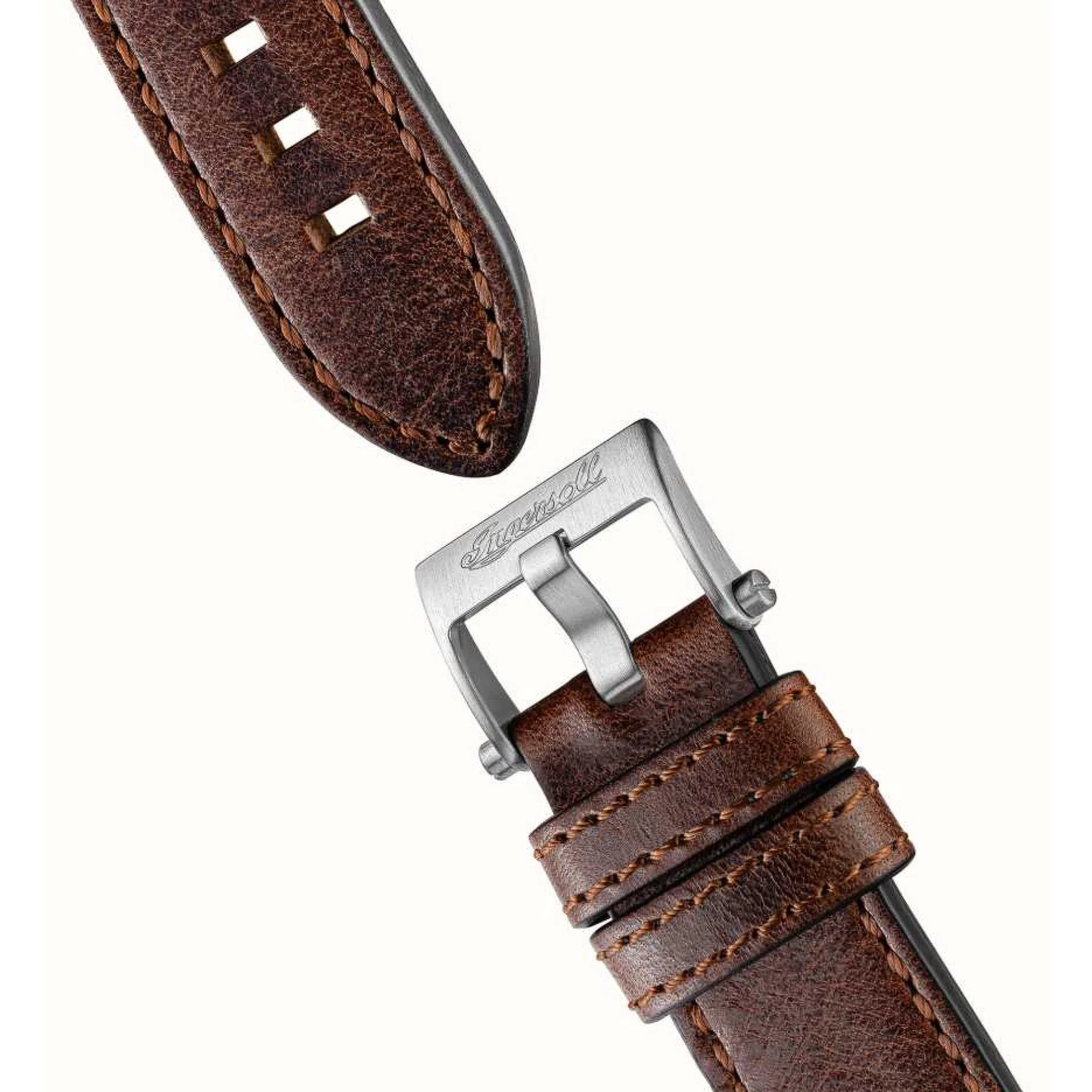 Ingersoll The Scovill 1892 Automatic Black Dial Brown Leather Strap Men's Watch I13901 - Image 13