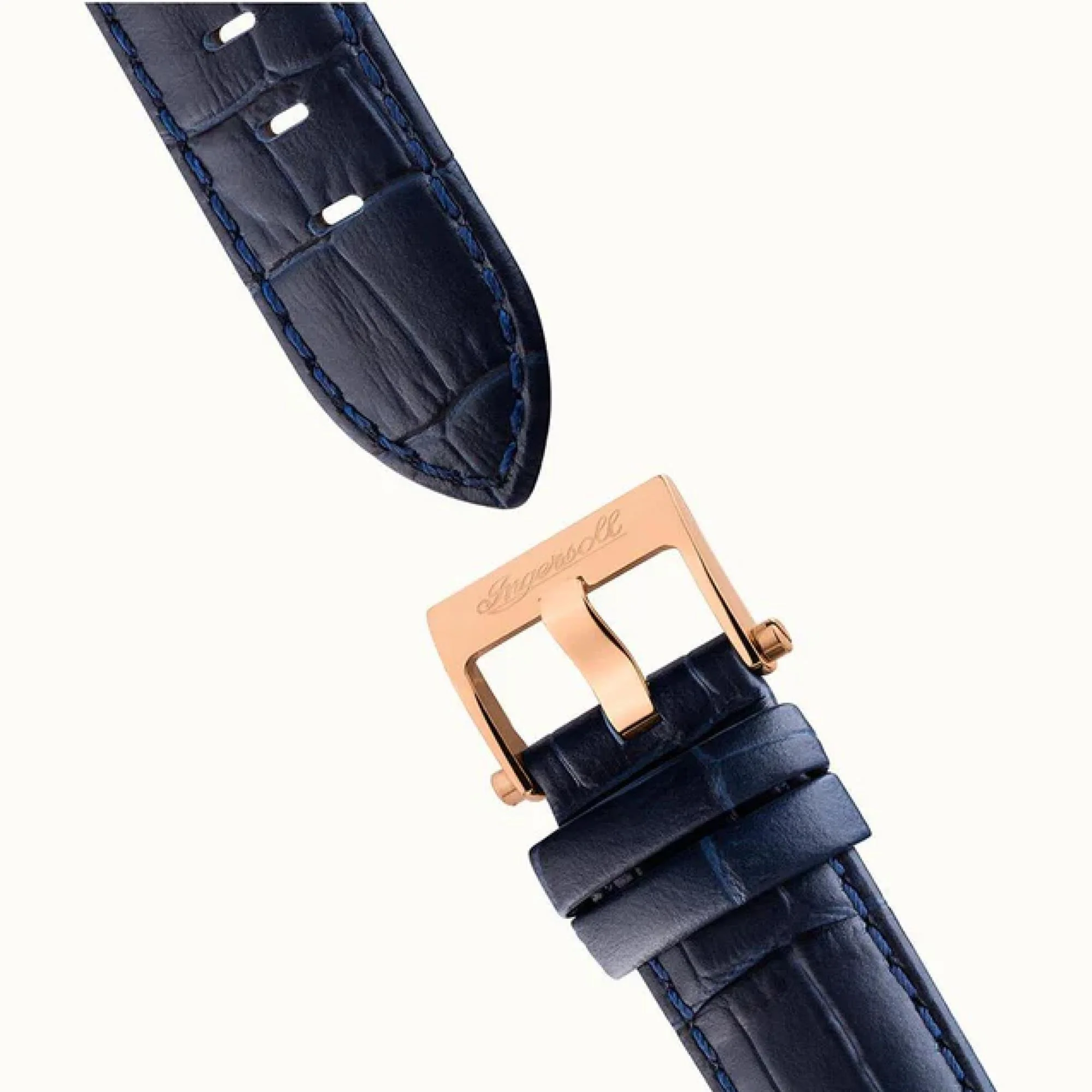 Ingersoll The Swing 1892 Gents Automatic Watch Blue Dial Blue Leather Strap I12702 - Image 13
