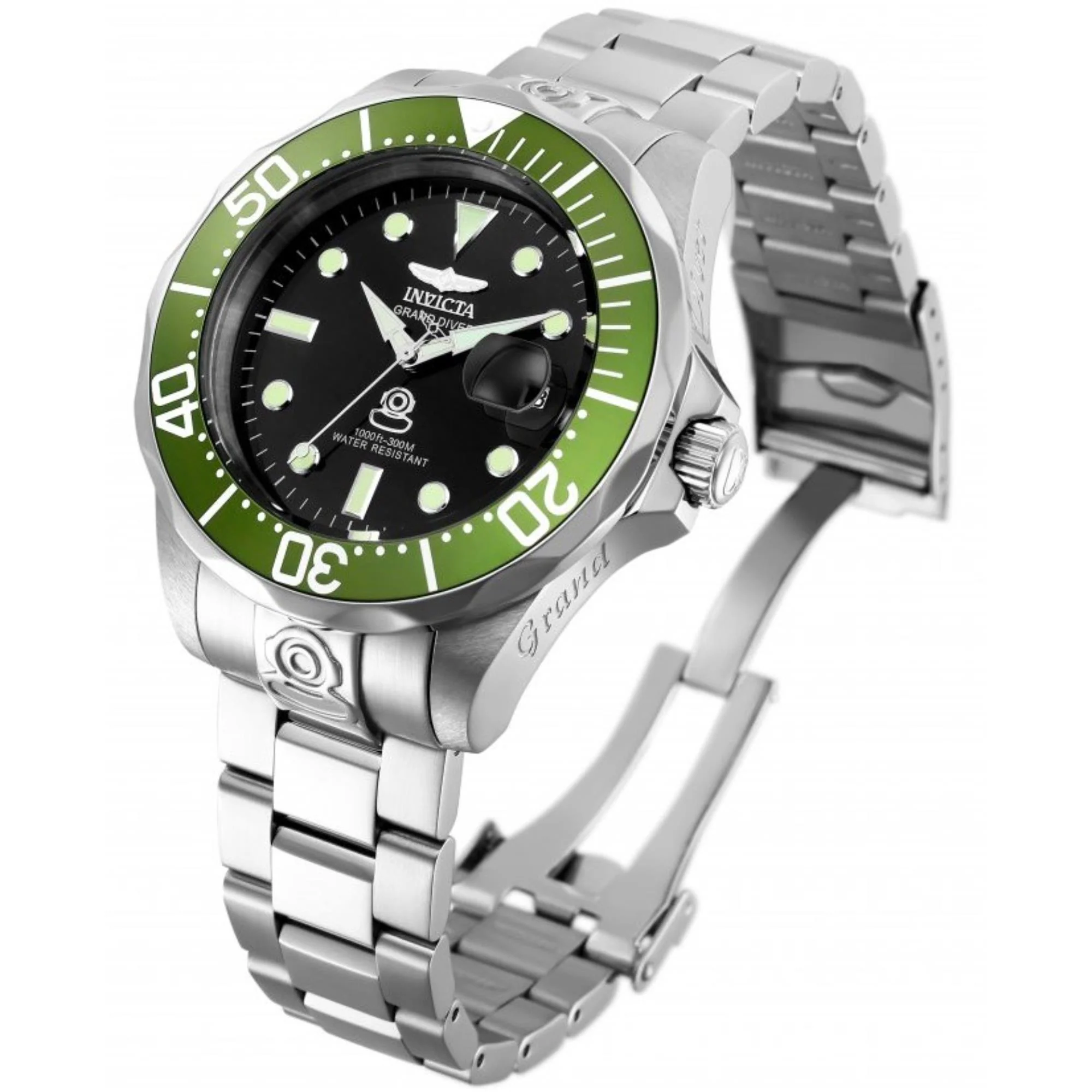 Invicta Pro Diver Automatic Black Dial Steel Strap Men's Watch 3047 - Image 2