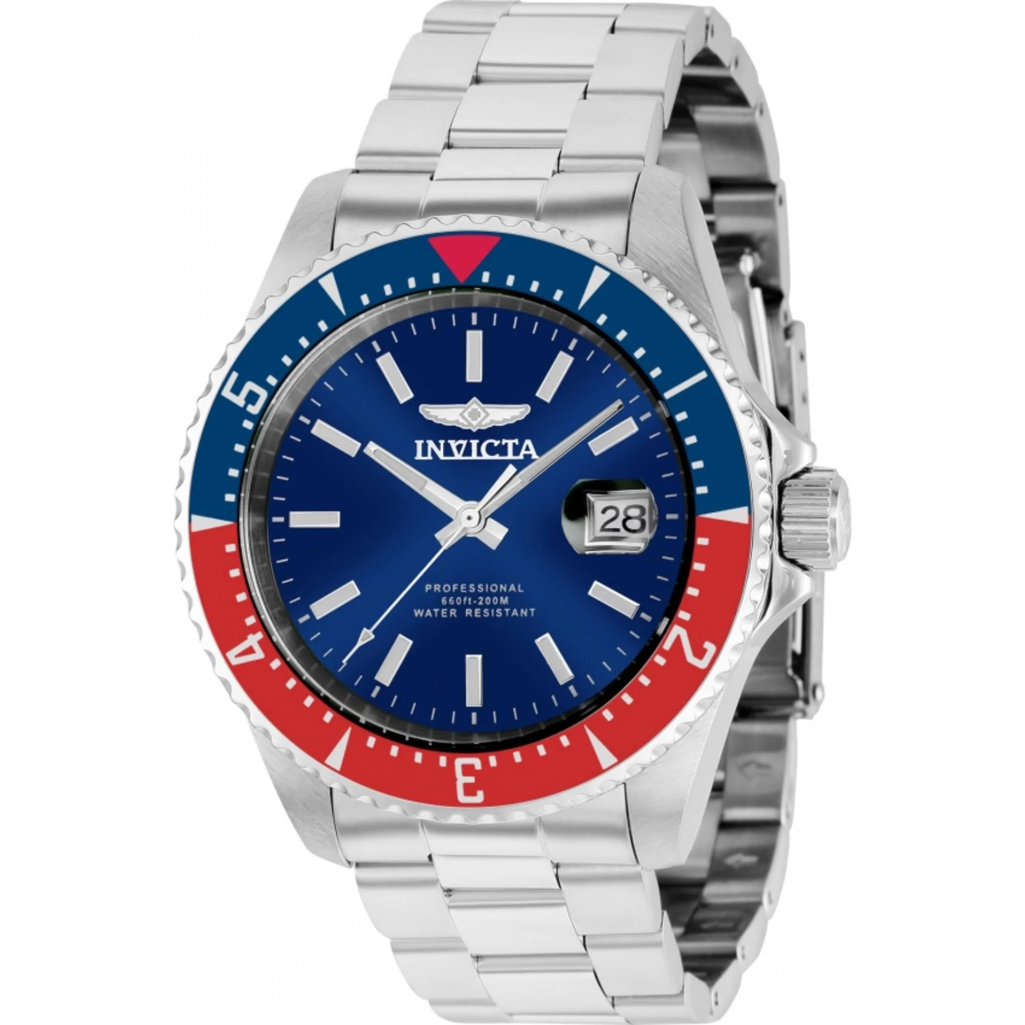 Invicta Pro Diver Automatic Blue Dial Steel Strap Men's Watch 36784 - Image 7