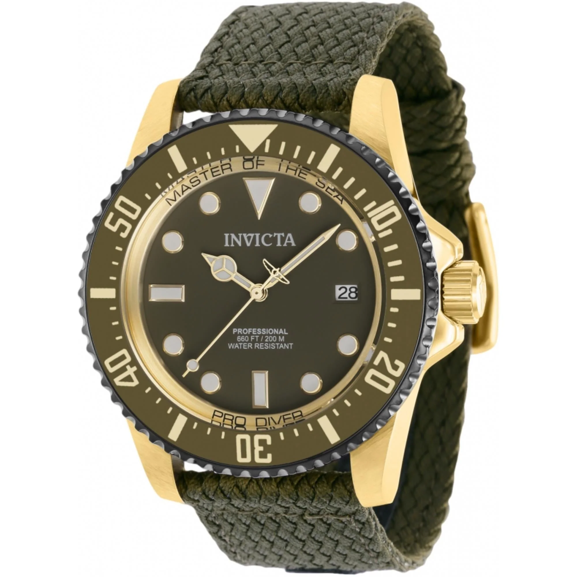 Invicta Pro Diver Automatic Green Dial Polyester Strap Men's Watch 38240 - Image 6