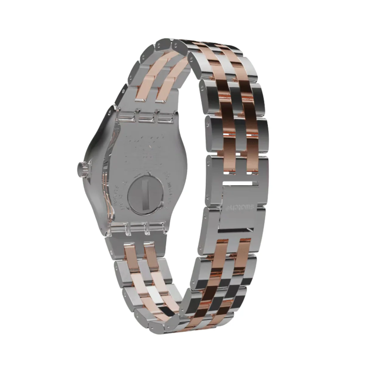 Swatch Irony Midimix White Dial Steel Strap Ladies Watch YLS454G - Image 4