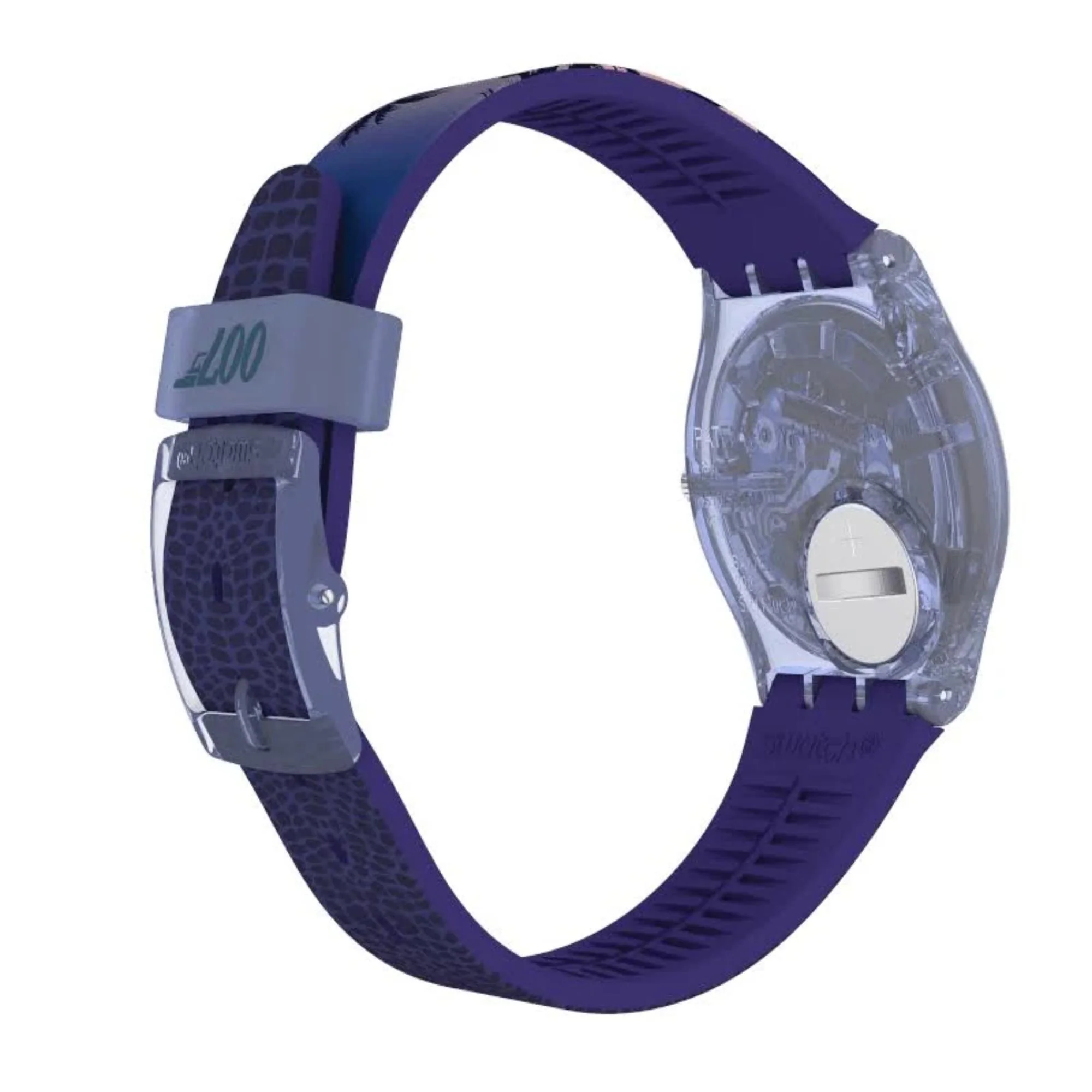 Swatch James Bond Licence To Kill 1989 Limited Edition Grey Dial Silicone Strap Unisex Watch GZ328 - Image 5