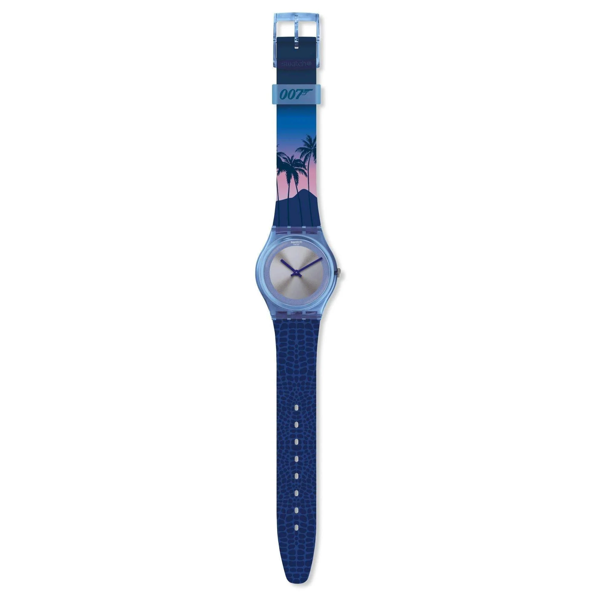 Swatch James Bond Licence To Kill 1989 Limited Edition Grey Dial Silicone Strap Unisex Watch GZ328 - Image 8