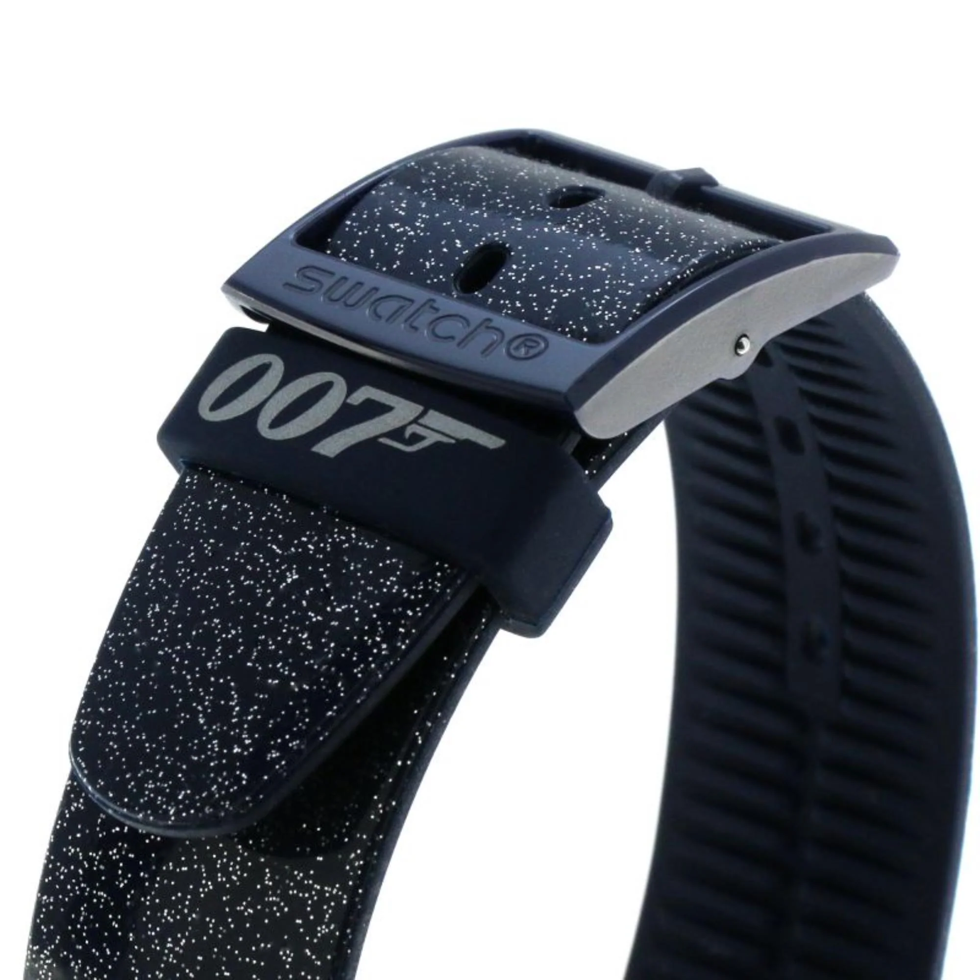 Swatch James Bond Moonraker 1979 Limited Special Edition Blue Dial Silicone Space Strap Unisex Watch SUOZ305 - Image 8