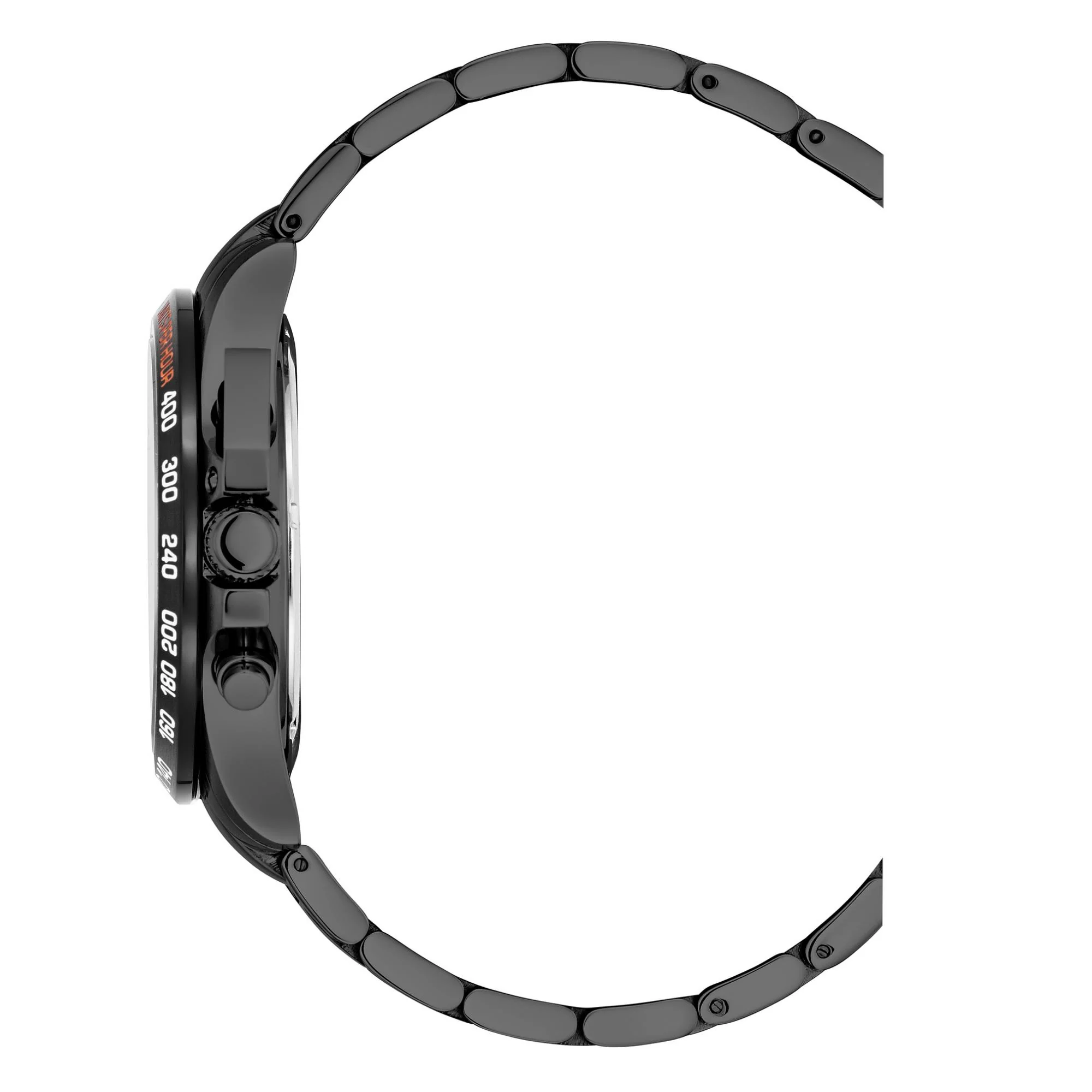 JDM Military Charlie Orange Dial Black IP Steel Bracelet Men's Watches JDM-WG016-04 - Image 6