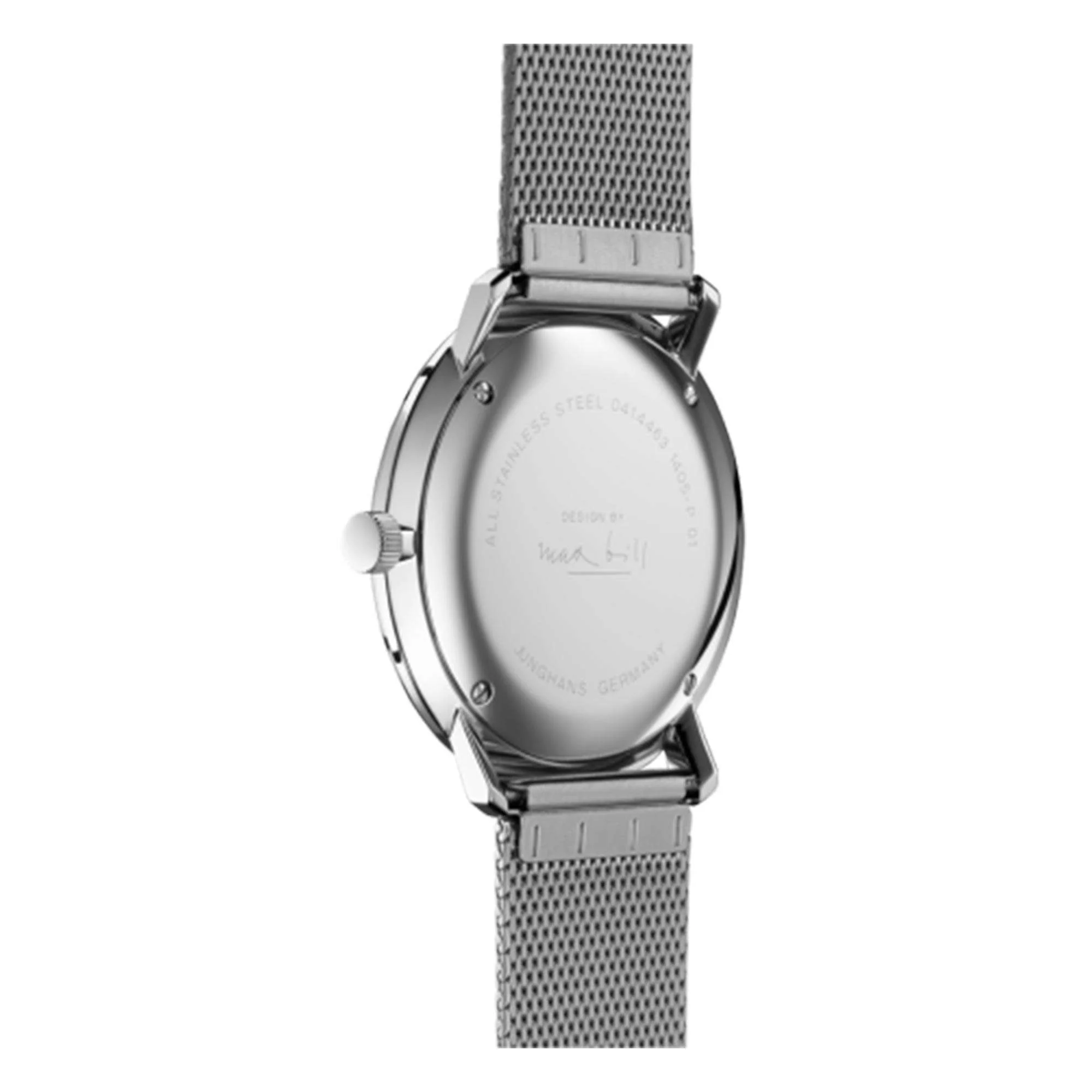 Junghans Max Bill Quartz 041/4463.48 Silver Dial Milanese Bracelet Men's Watch - Image 2