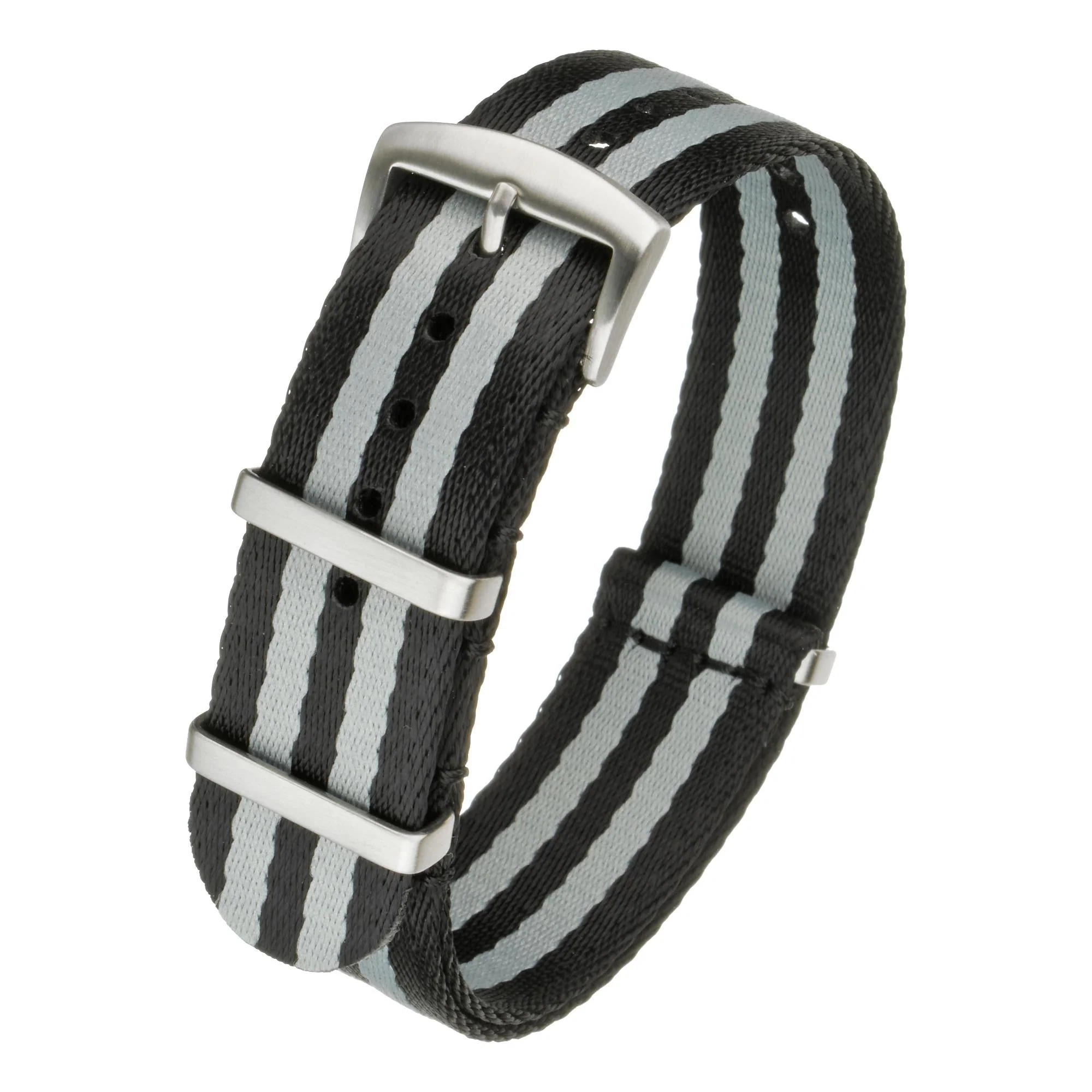 LBS Black/Grey Premium Seat Belt Military Watch Strap MOD31/20 - Image 2