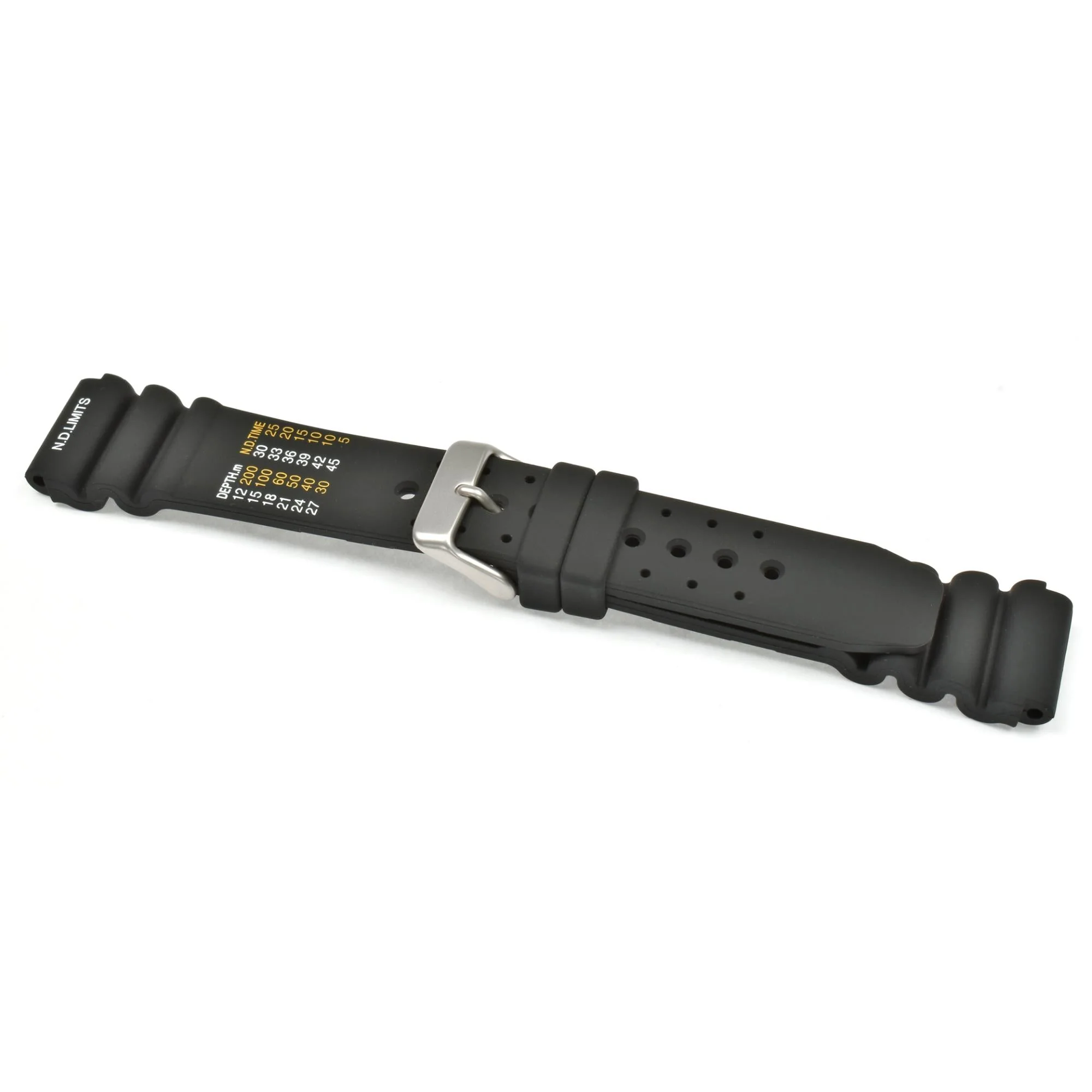 LBS Black Polyurethane ND Limits Watch Strap 8501/20 - Image 2
