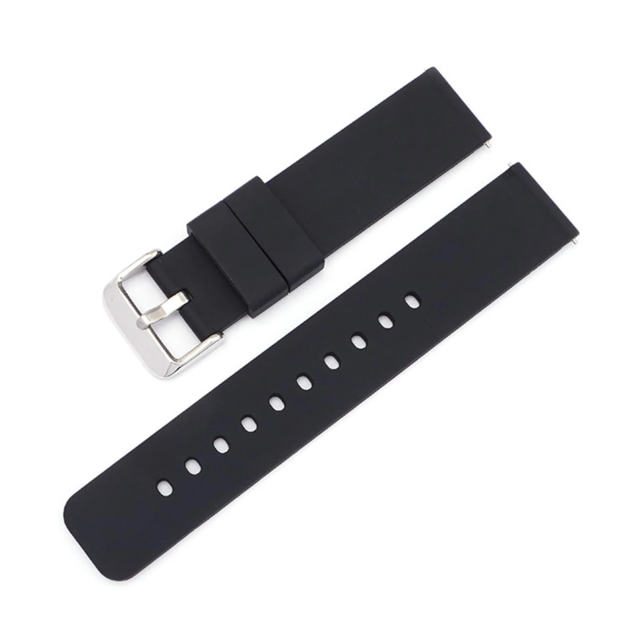 LBS Black Silicone QR Watch Strap 857/18 - Image 2