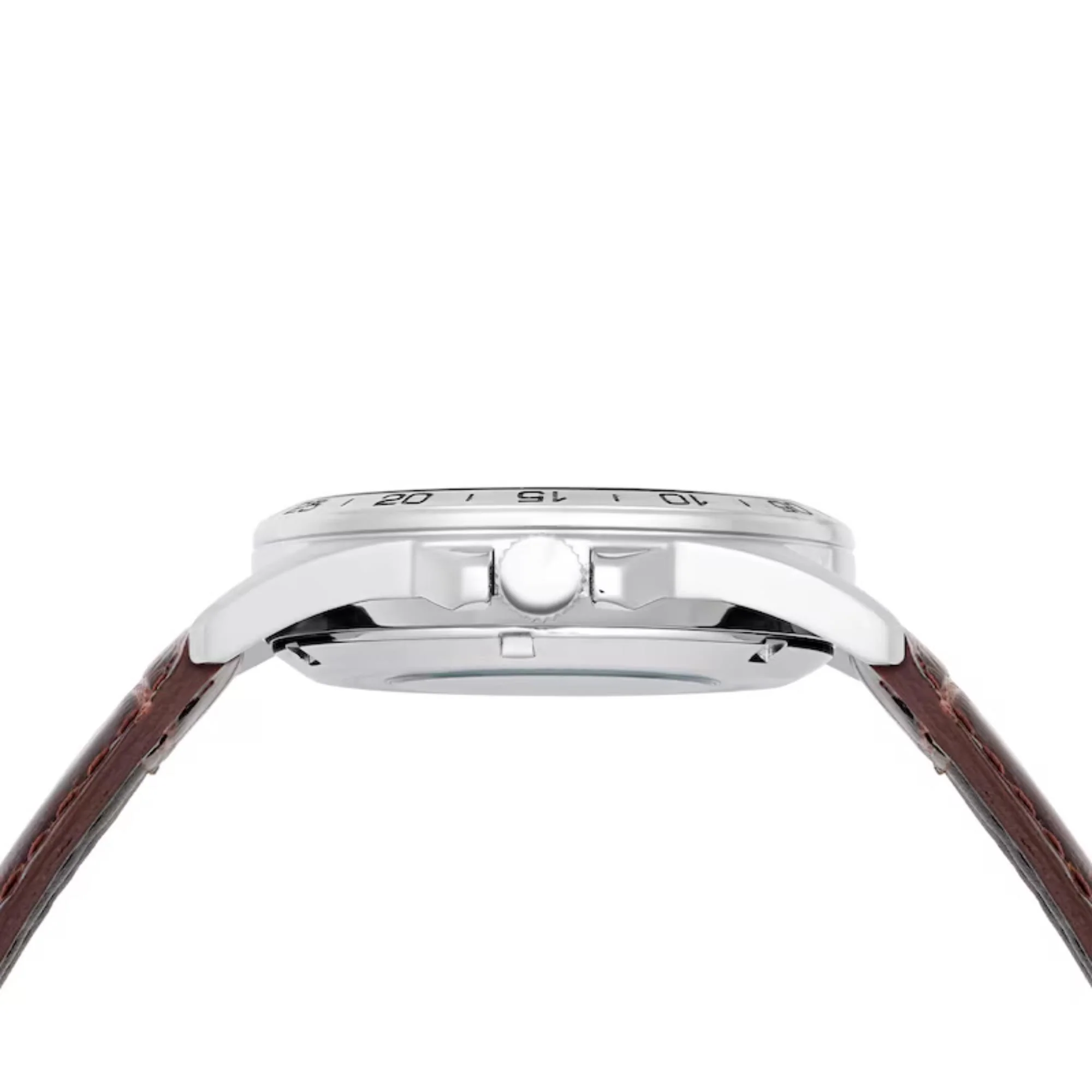 Lorus Automatic Brown Leather Strap Dark Blue Sunray Dial Men's Watch RL487AX9 - Image 3