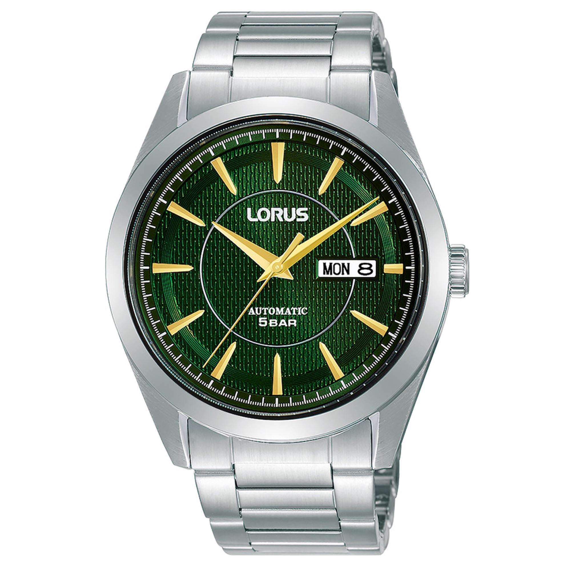 Lorus Classic Automatic Green Dial Stainless Steel Bracelet Men's Watch RL439AX9 - Image 5