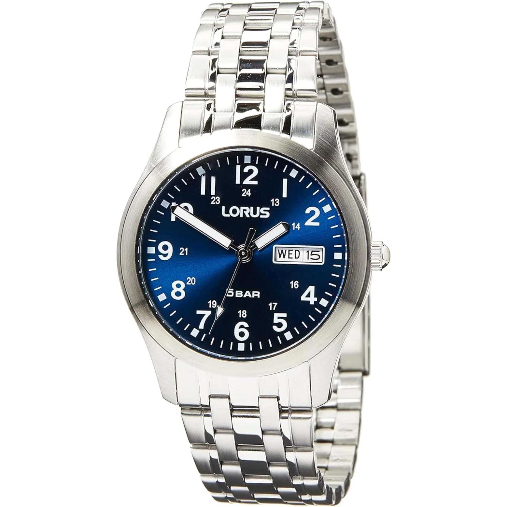 Lorus Analogue Quartz Dark Blue Sunray Dial Men's Watch RXN77DX9 - Image 3