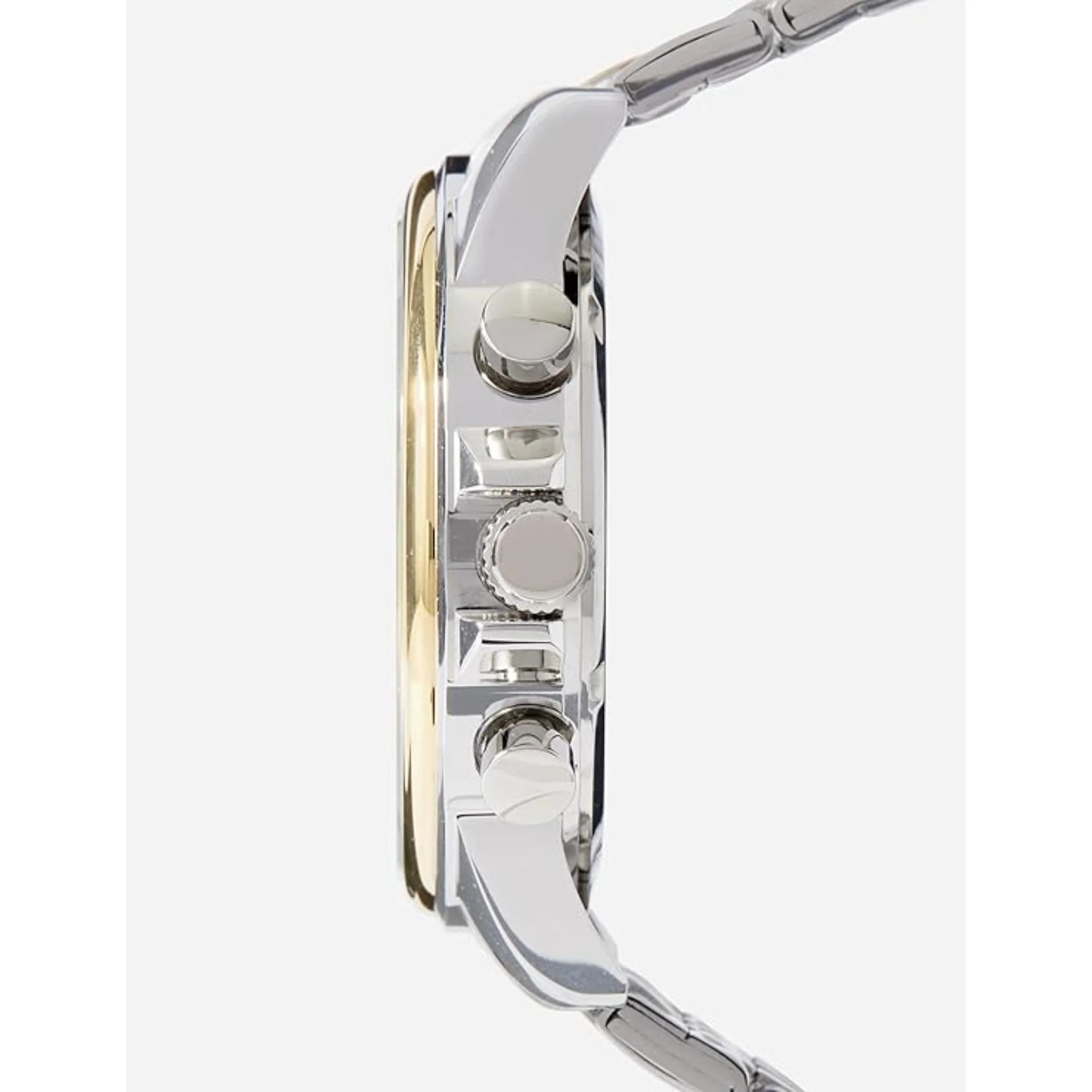 Lorus Sports Chronograph Two-Tone Bracelet White Sunray Dial Men's Watch RM338JX9 - Image 2