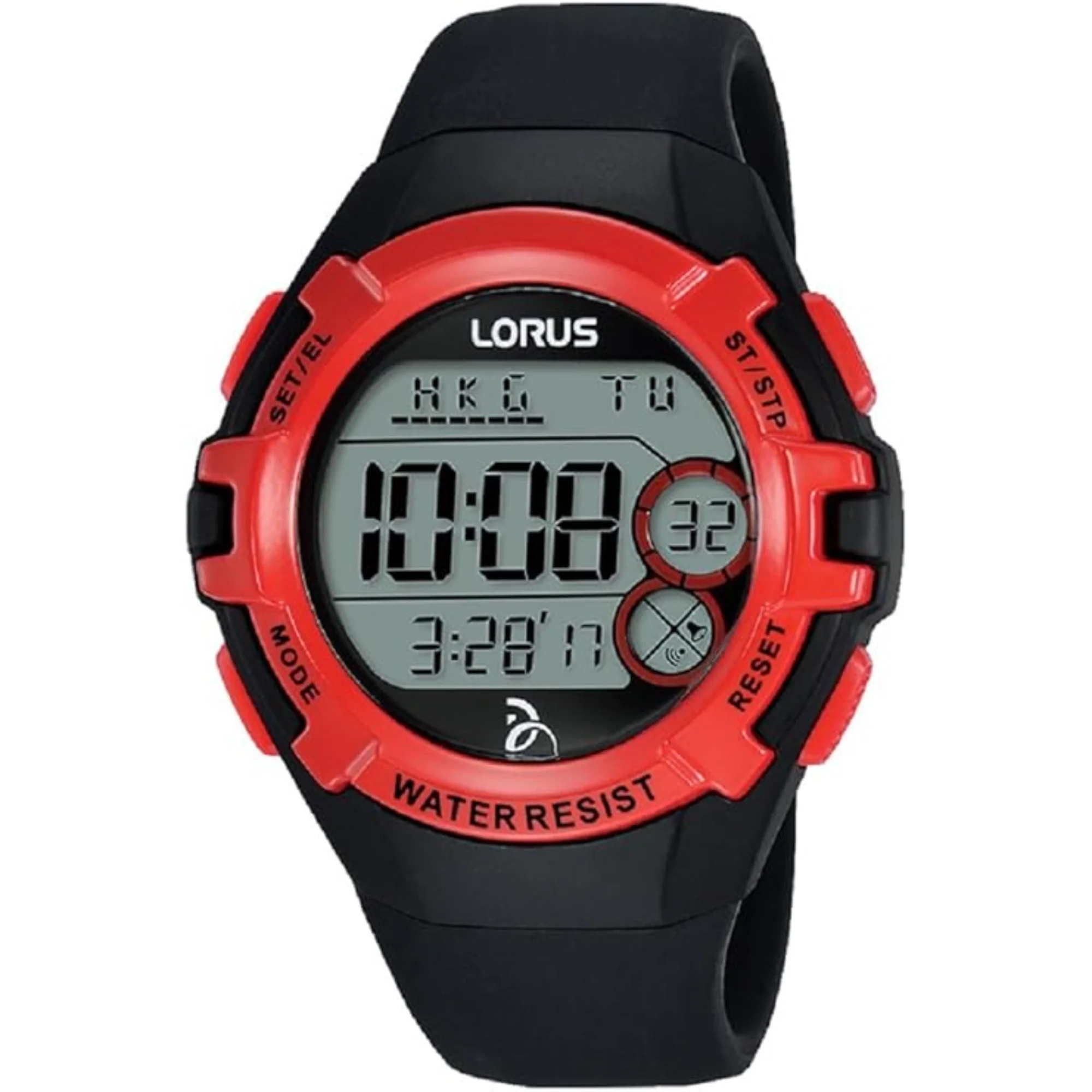 Lorus Novak Djokovic Foundation Red and Black Rubber Strap Men's Watch R2389LX9