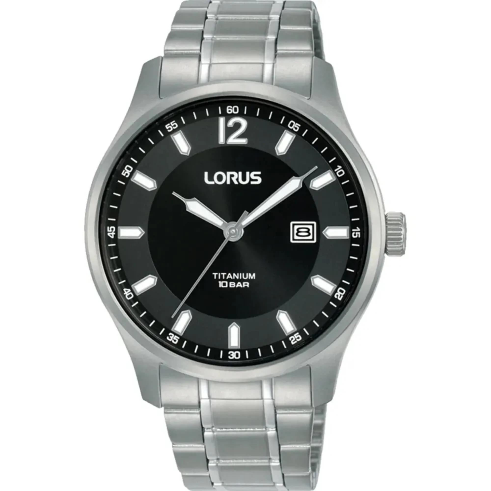 Lorus Classic Titanium Black Dial Men's Watch RH995QX9 - Image 3