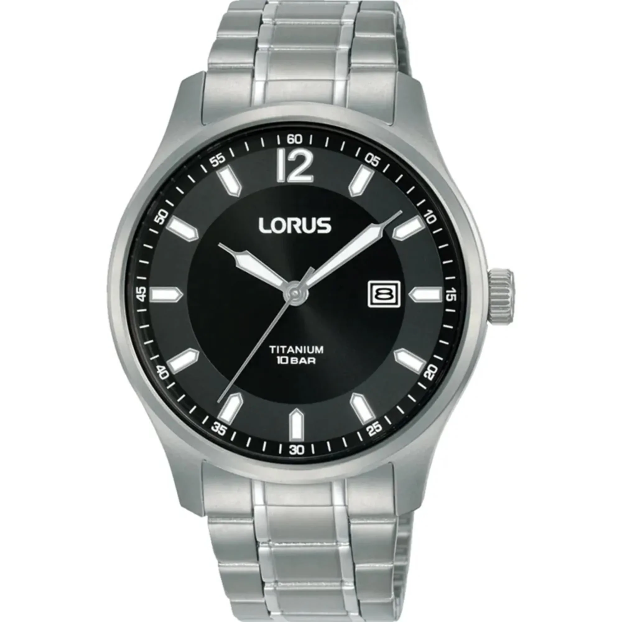 Lorus Classic Titanium Black Dial Men's Watch RH995QX9 - Image 4