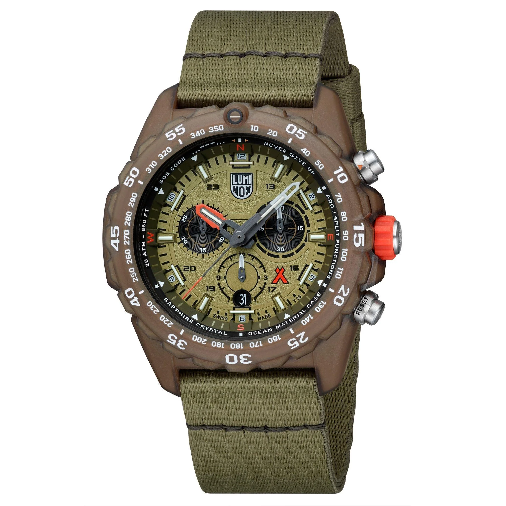 Luminox Bear Grylls Survival 3740 Eco Master Series Green Dial Men's Watch XB.3757.ECO - Image 14