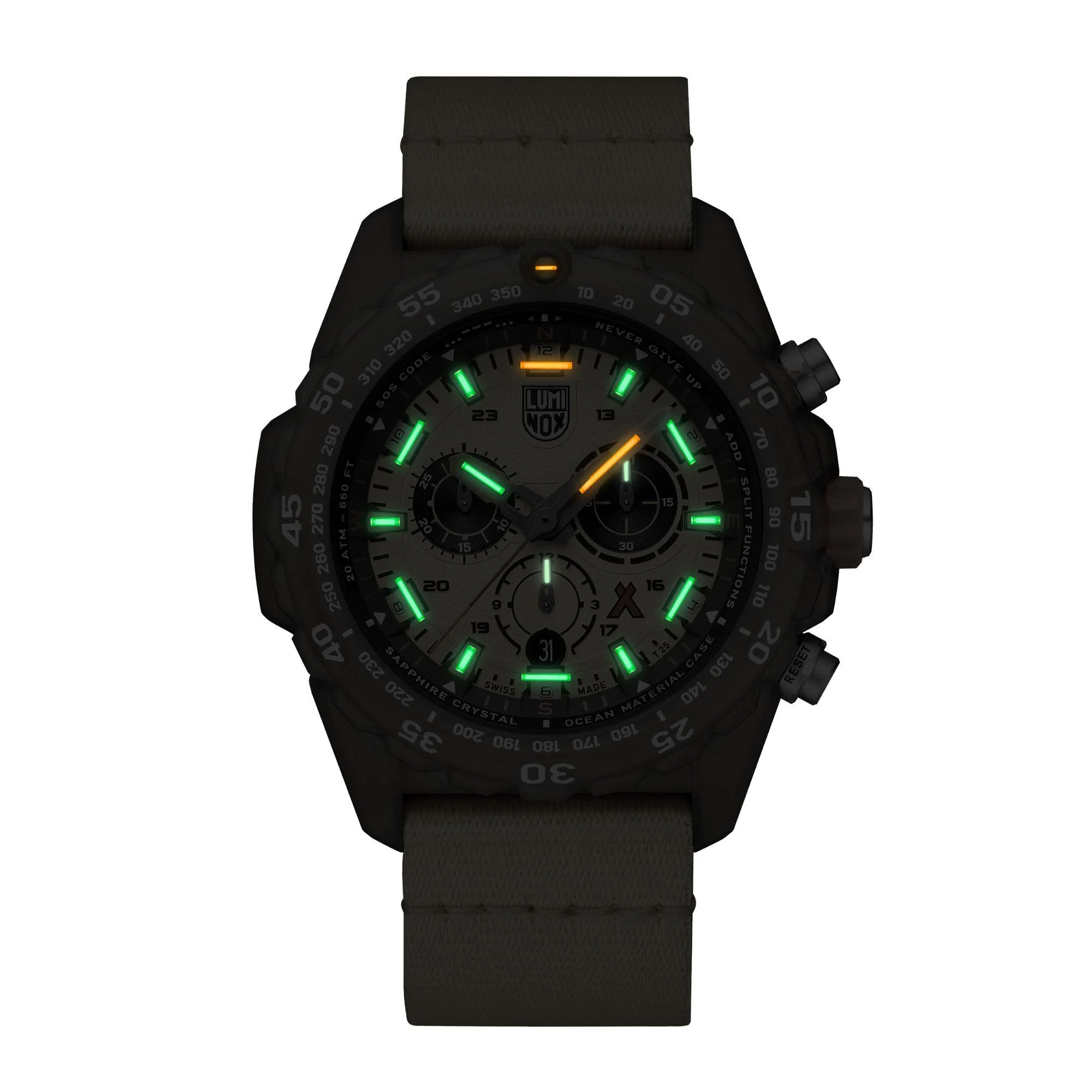 Luminox Bear Grylls Survival 3740 Tide Eco Master Series Yellow Dial Men's Watch XB.3745.ECO - Image 19