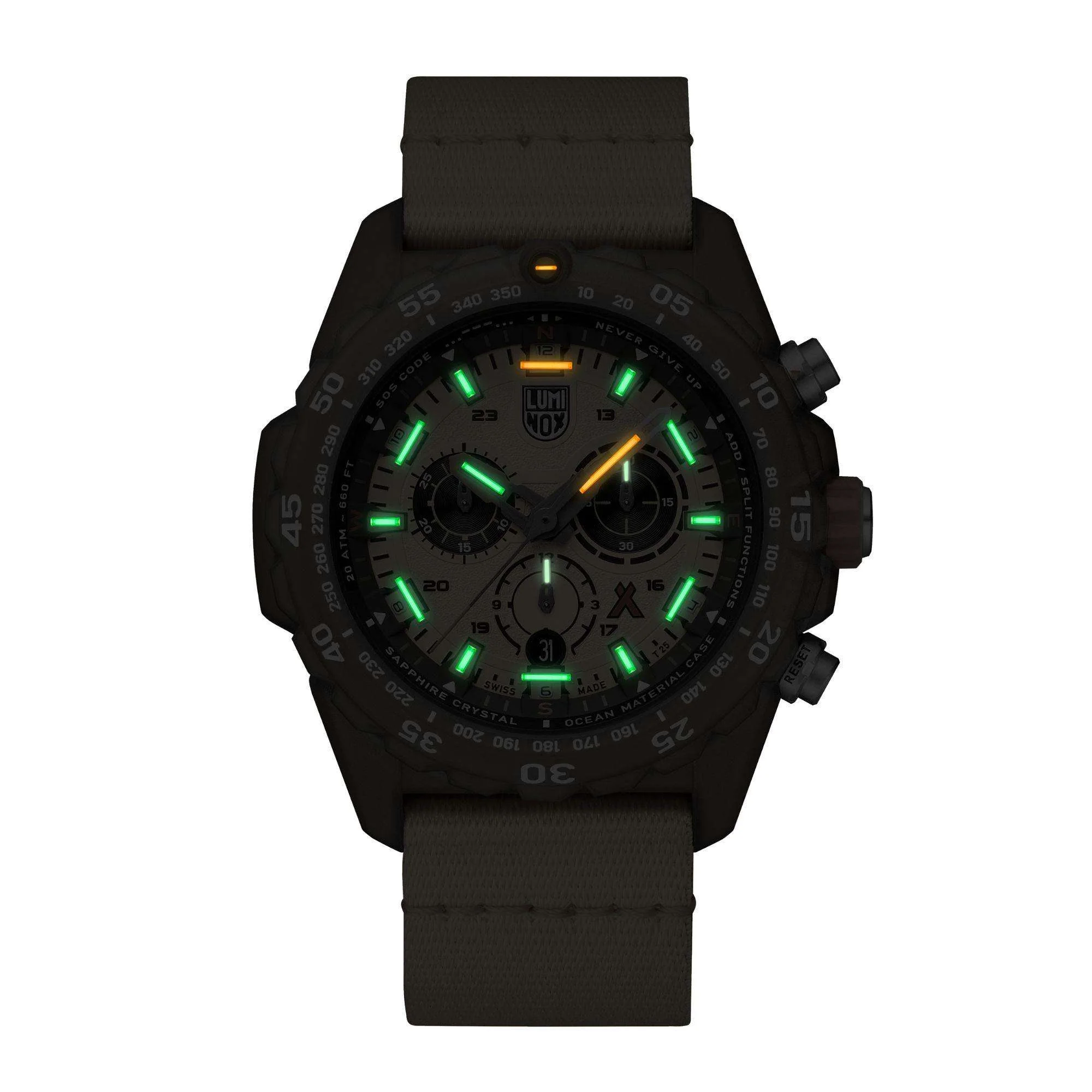 Luminox Bear Grylls Survival 3740 Tide Eco Master Series Yellow Dial Men's Watch XB.3745.ECO - Image 8