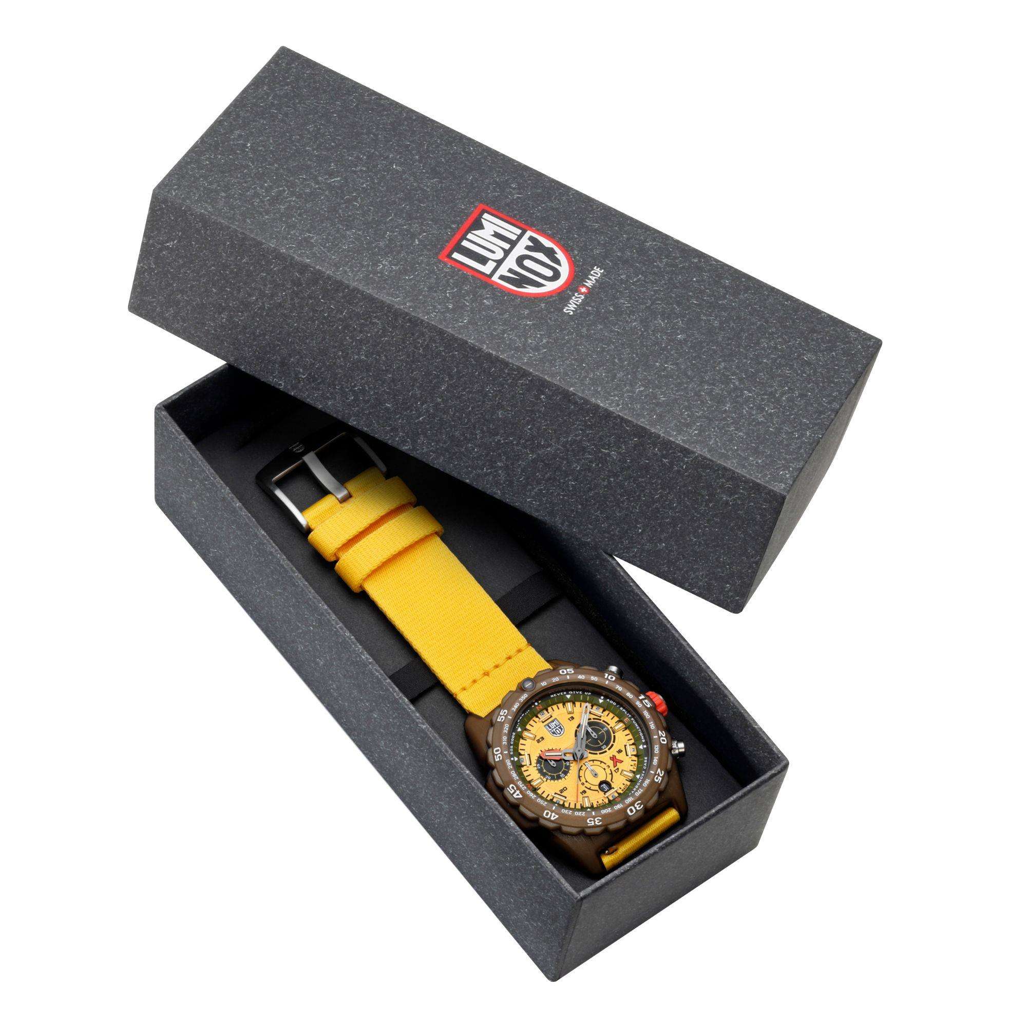 Luminox Bear Grylls Survival 3740 Tide Eco Master Series Yellow Dial Men's Watch XB.3745.ECO - Image 9