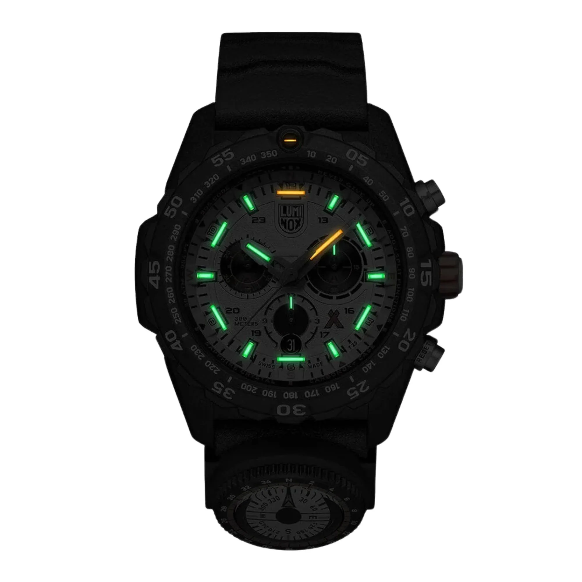 Luminox Bear Grylls Survival Master 3740 Series Quartz Grey Dial Black Rubber Strap Men's Watch XB.3748 - Image 7