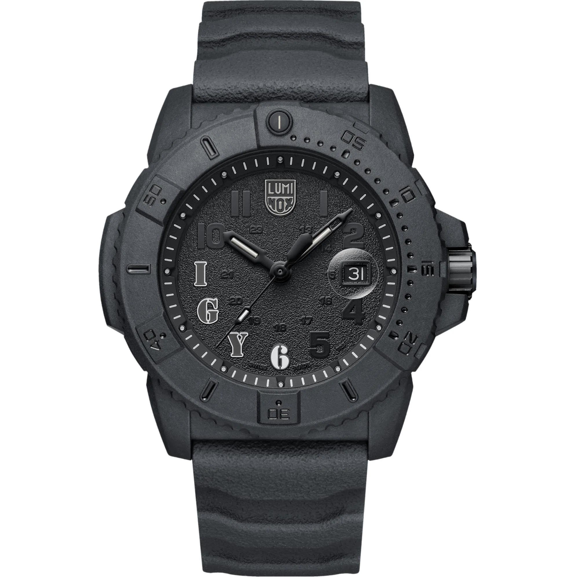 Luminox I GOT YOUR 6' Navy Seal Foundation 3600 Black Dial Rubber Strap Men's Watch XS.3611.IGY6.NSF