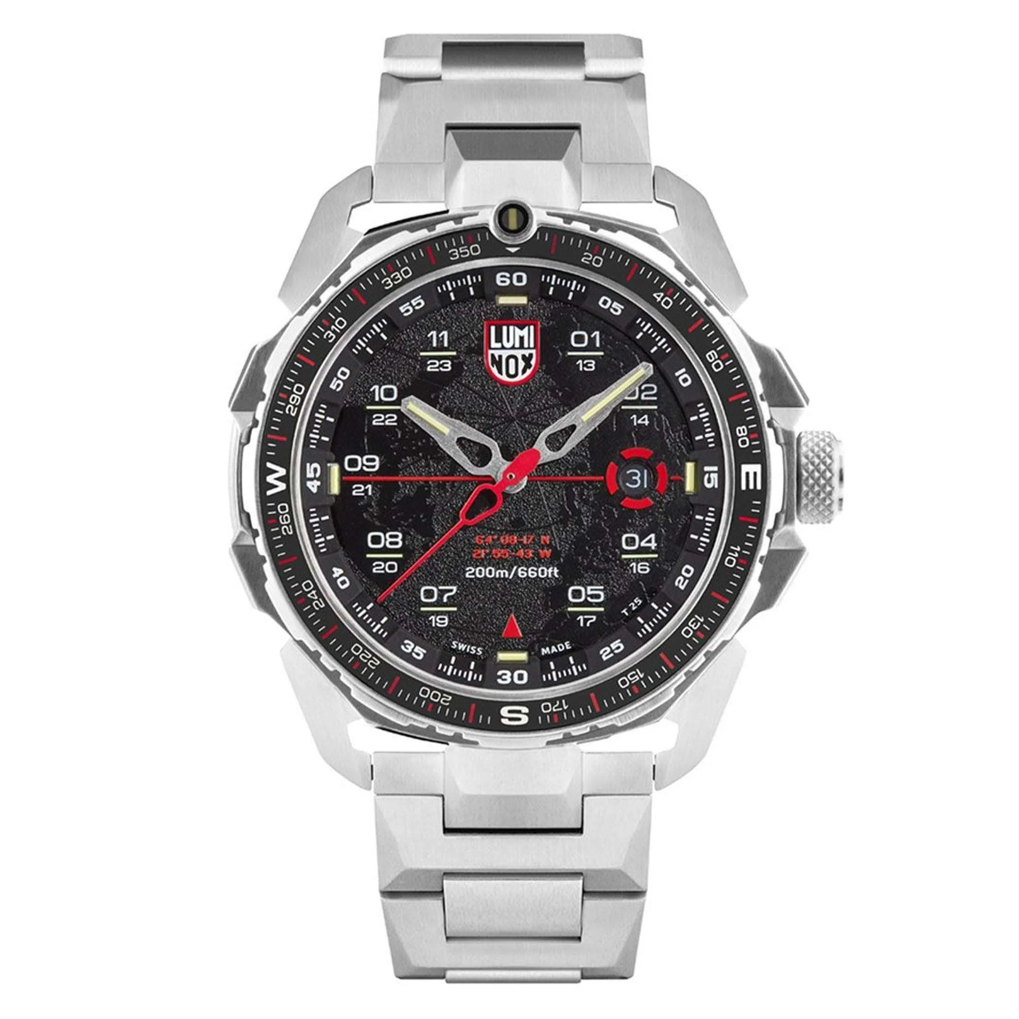 Luminox Ice-Sar Arctic Quartz Black Dial Silver Stainless Steel Men's Watch XL.1202 RRP ?755 - Image 8