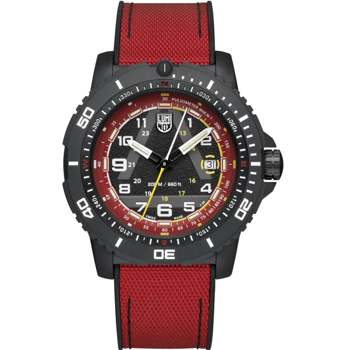 Luminox ICE-SAR Limited Edition 1080 Series Red Dial Rubber with Textile Strap Men's Watch XL.1095