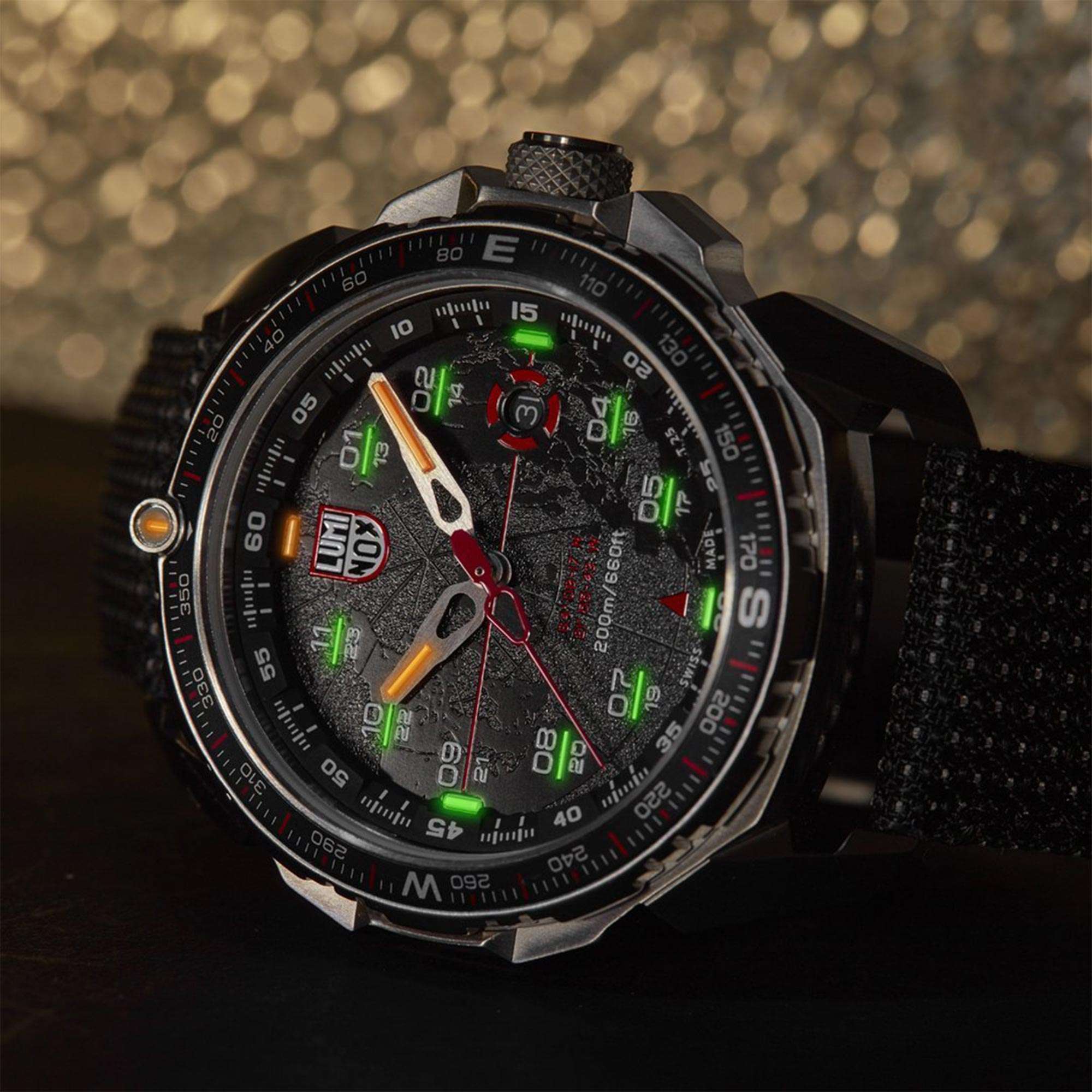 Luminox ICE-SAR Quartz Black Dial Textile Strap Men's Watch XL.1201 - Image 5