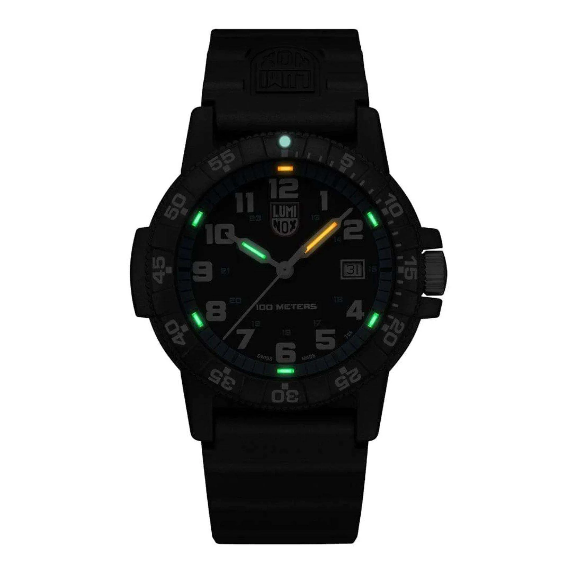 Luminox Leatherback Sea Turtle 0320 Series Black Dial Black PU Strap Men's Watch XS.0324 - Image 3