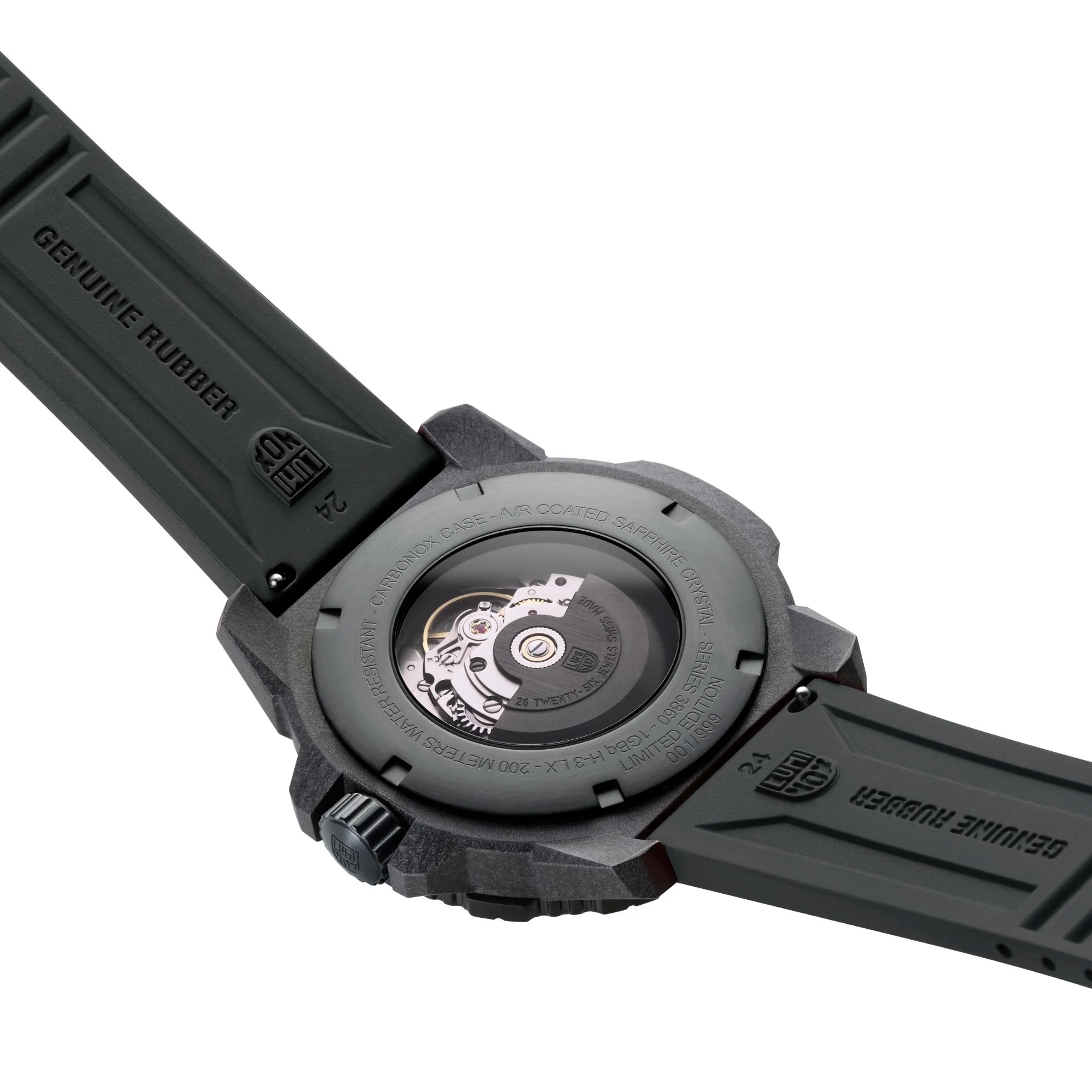Luminox Master Carbon Seal Automatic Gold Accent Black Dial Men’s Watch XS.3865.GOLD - Image 16