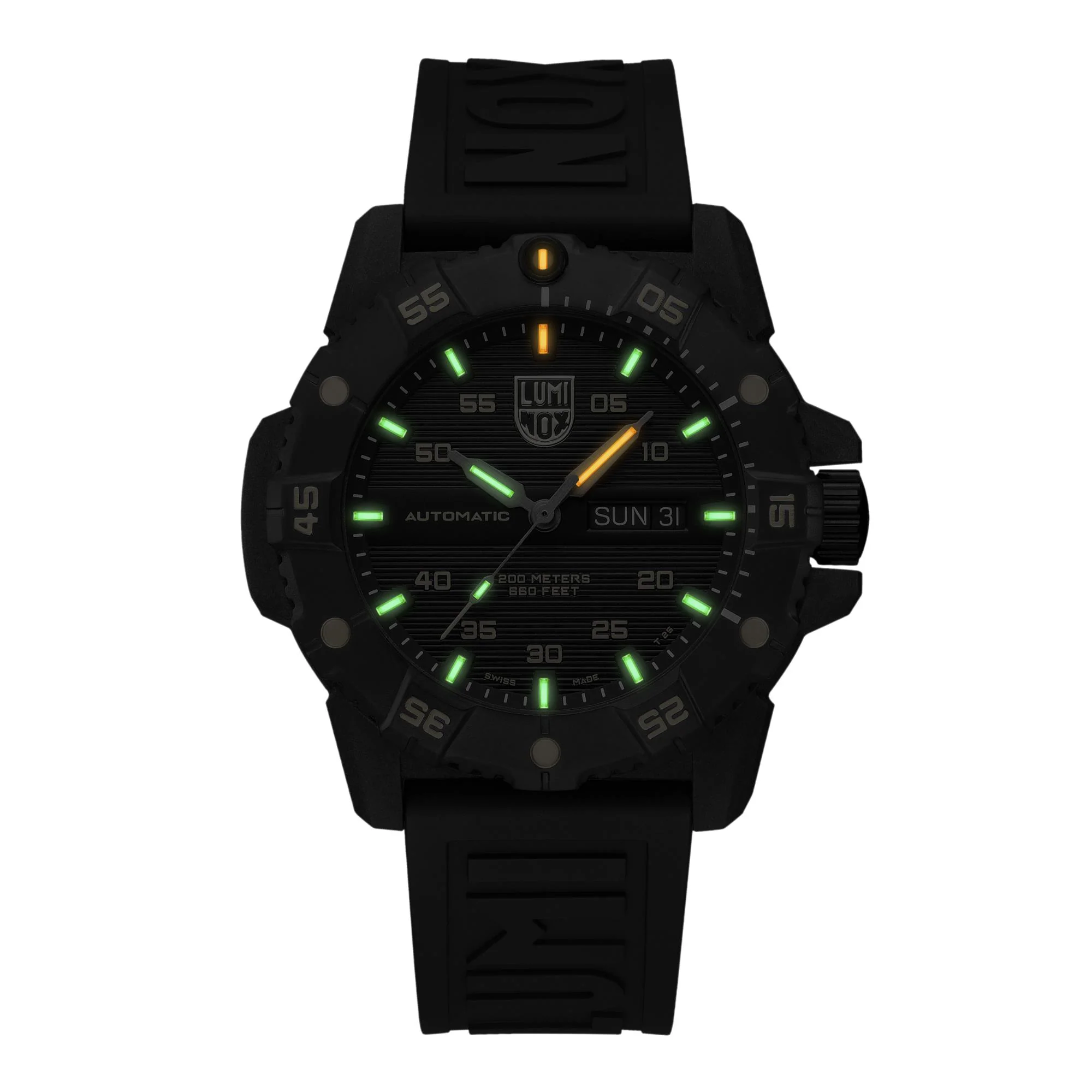 Luminox Master Carbon Seal Automatic Gold Accent Black Dial Men’s Watch XS.3865.GOLD - Image 17
