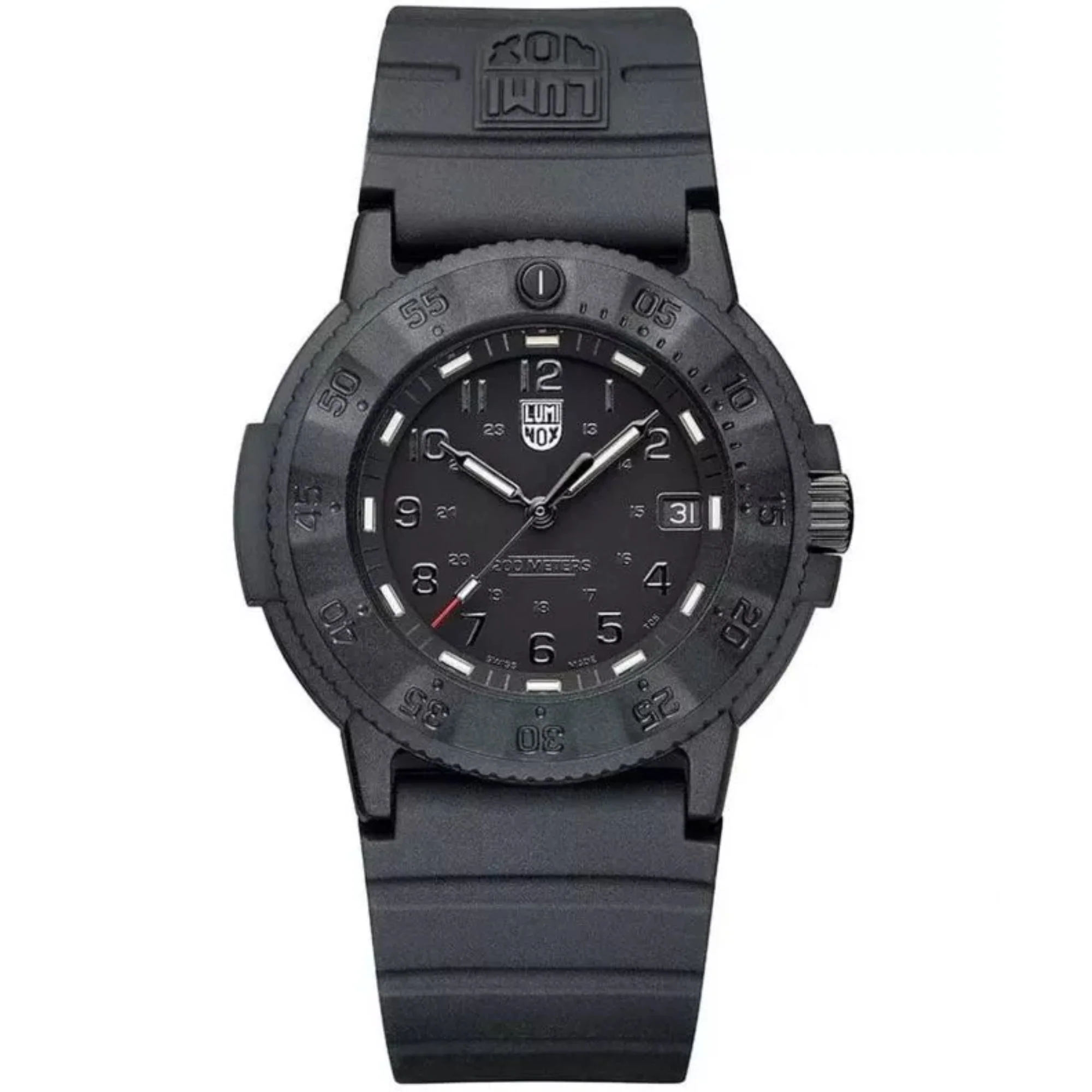 Luminox Navy SEAL 3000 Series Automatic Black Dial Black Rubber Strap Men's Watch XS.3001.EVO.BO.S - Image 10