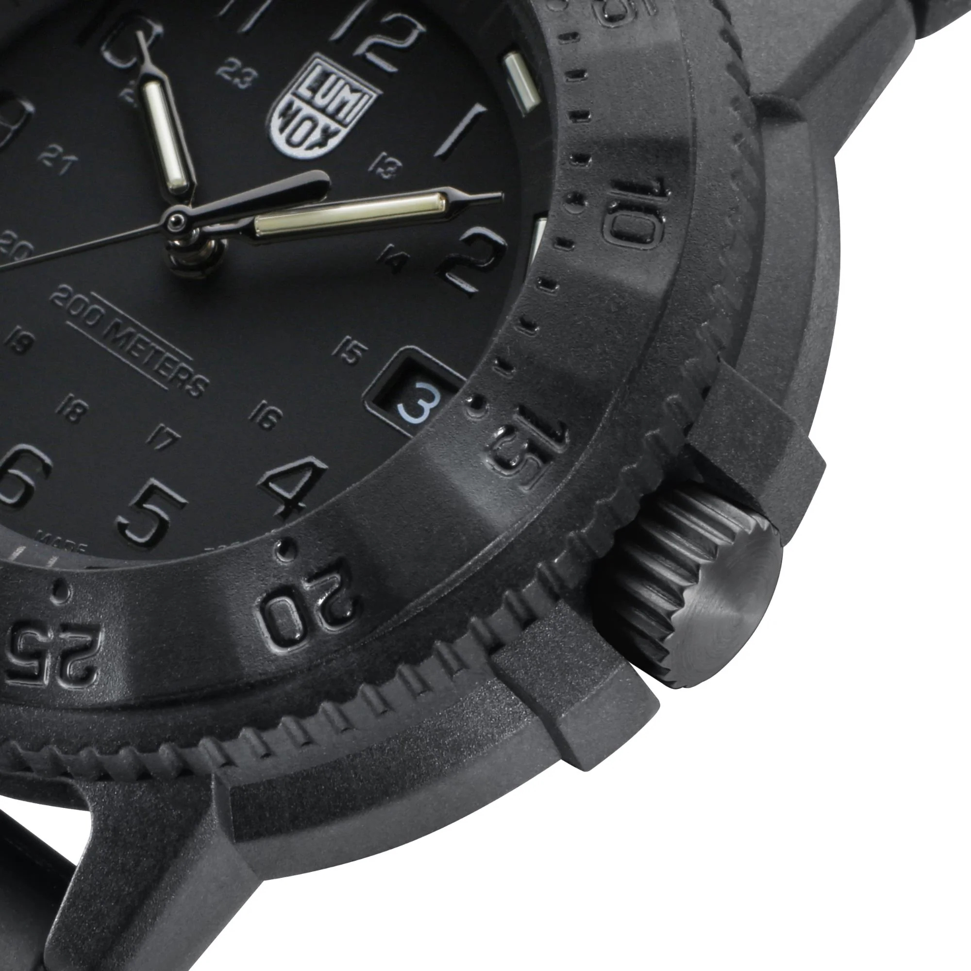 Luminox Navy SEAL 3000 Series Automatic Black Dial Black Rubber Strap Men's Watch XS.3001.EVO.BO.S - Image 12